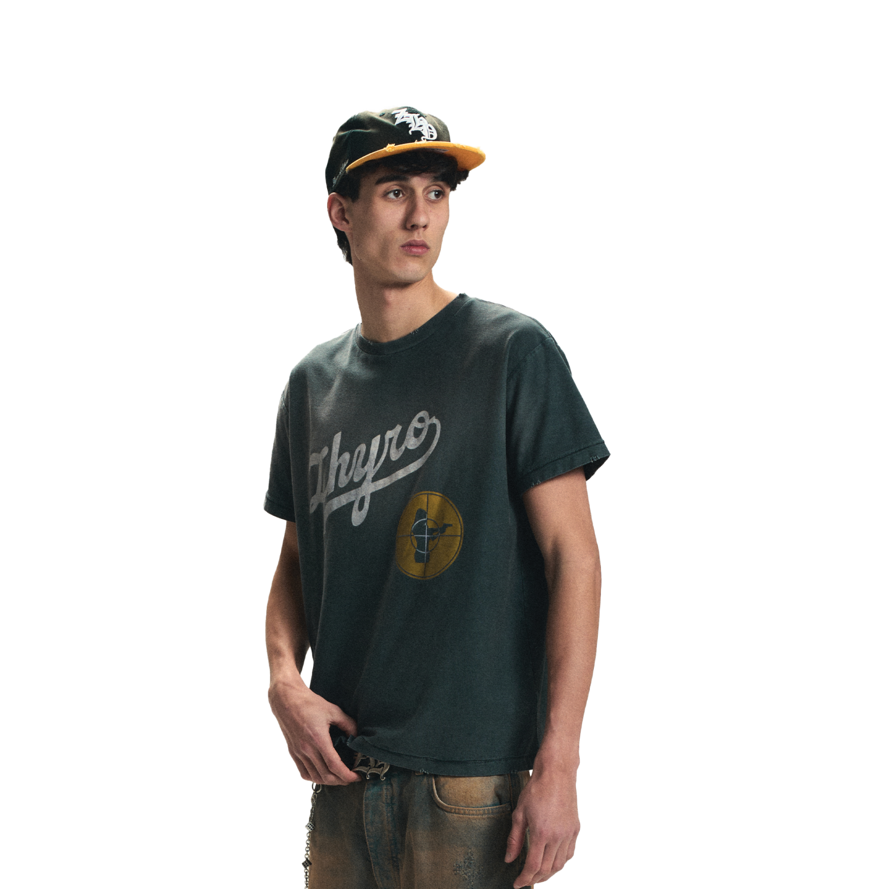 Assassins Tee in Sunfaded Black