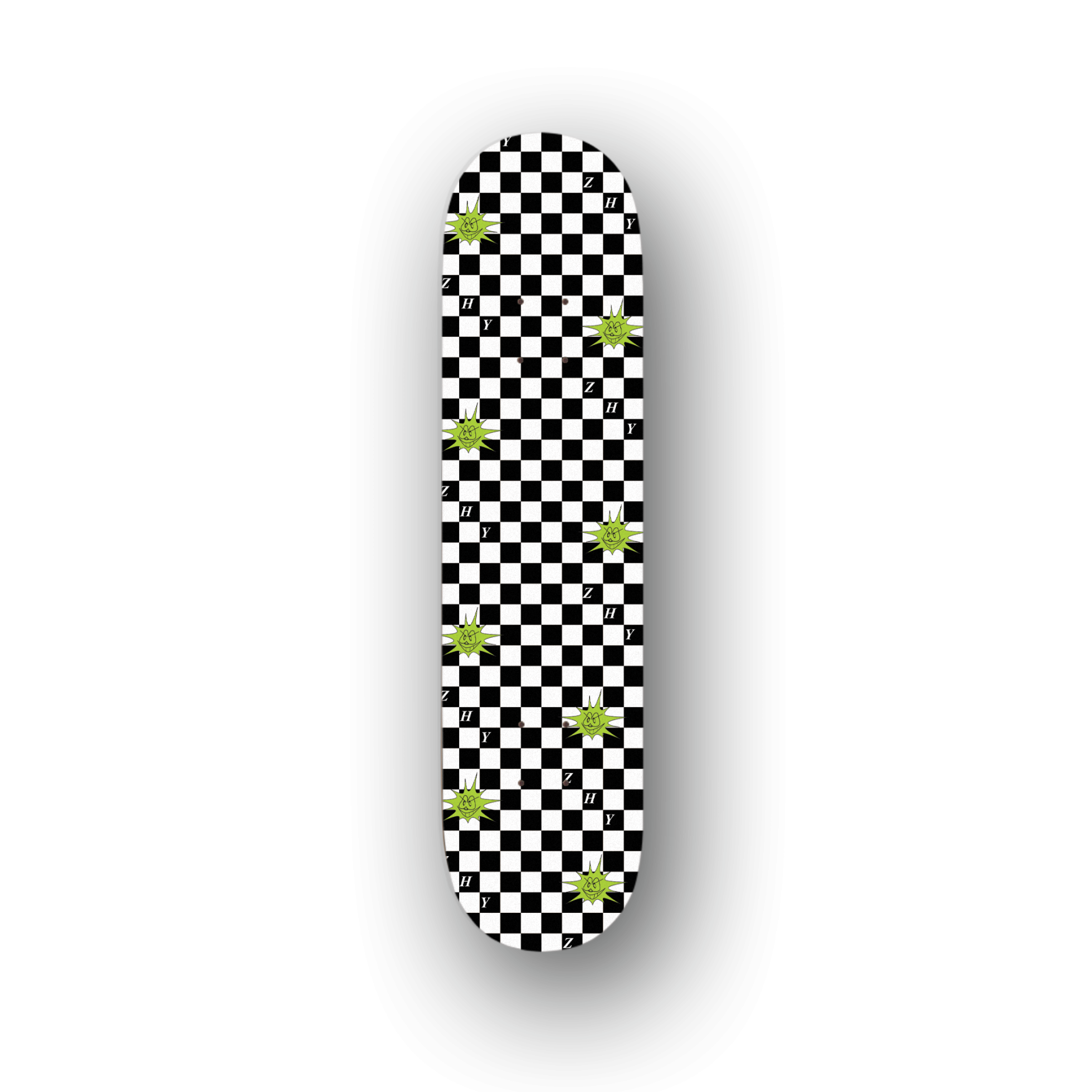 Skatedeck in Black Checker