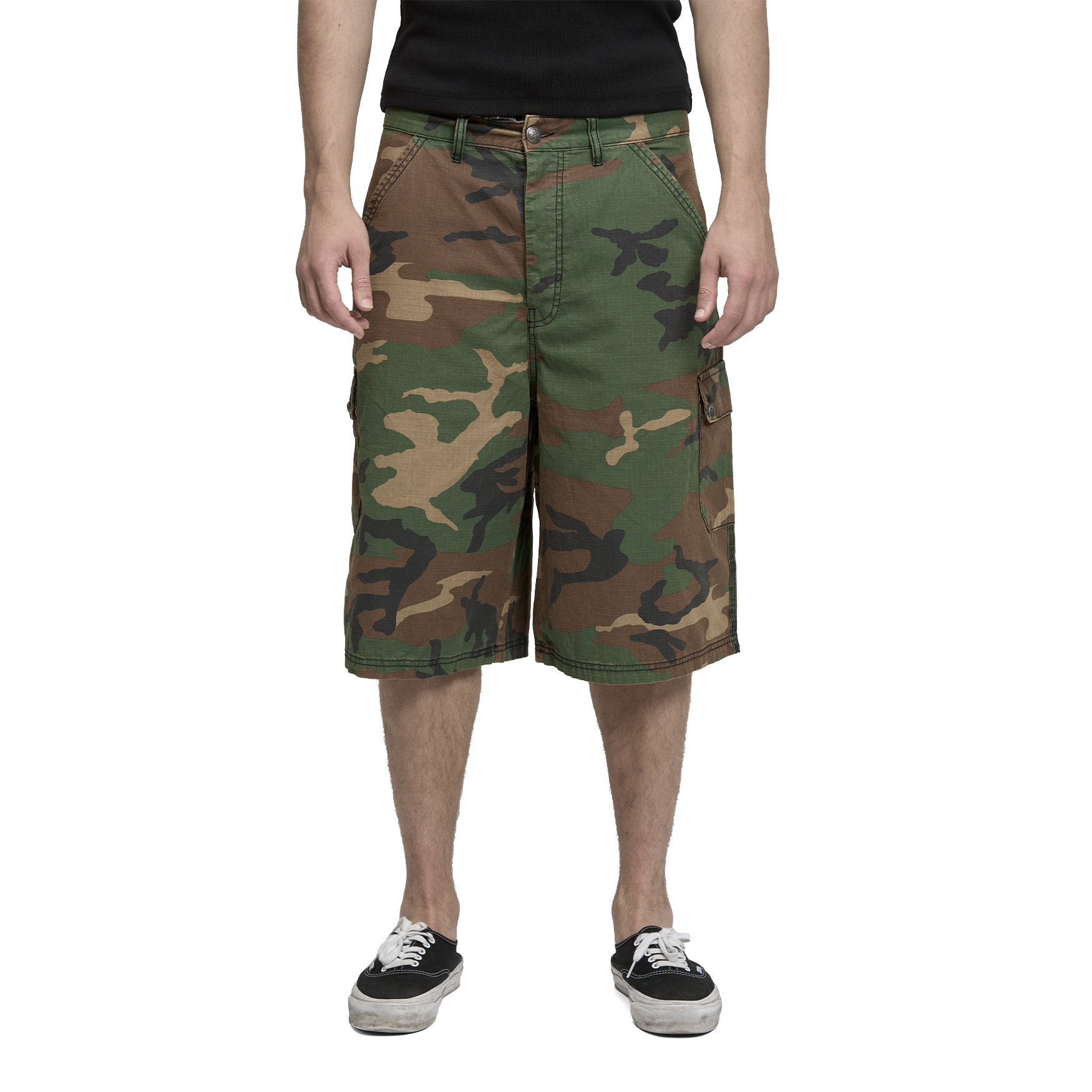 Cargo Shorts in Washed Camo