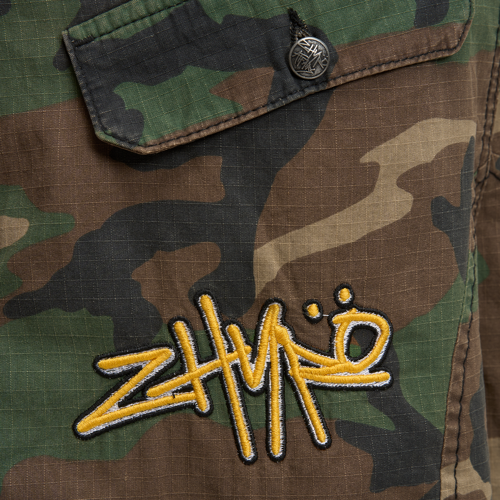 Cargo Shorts in Washed Camo