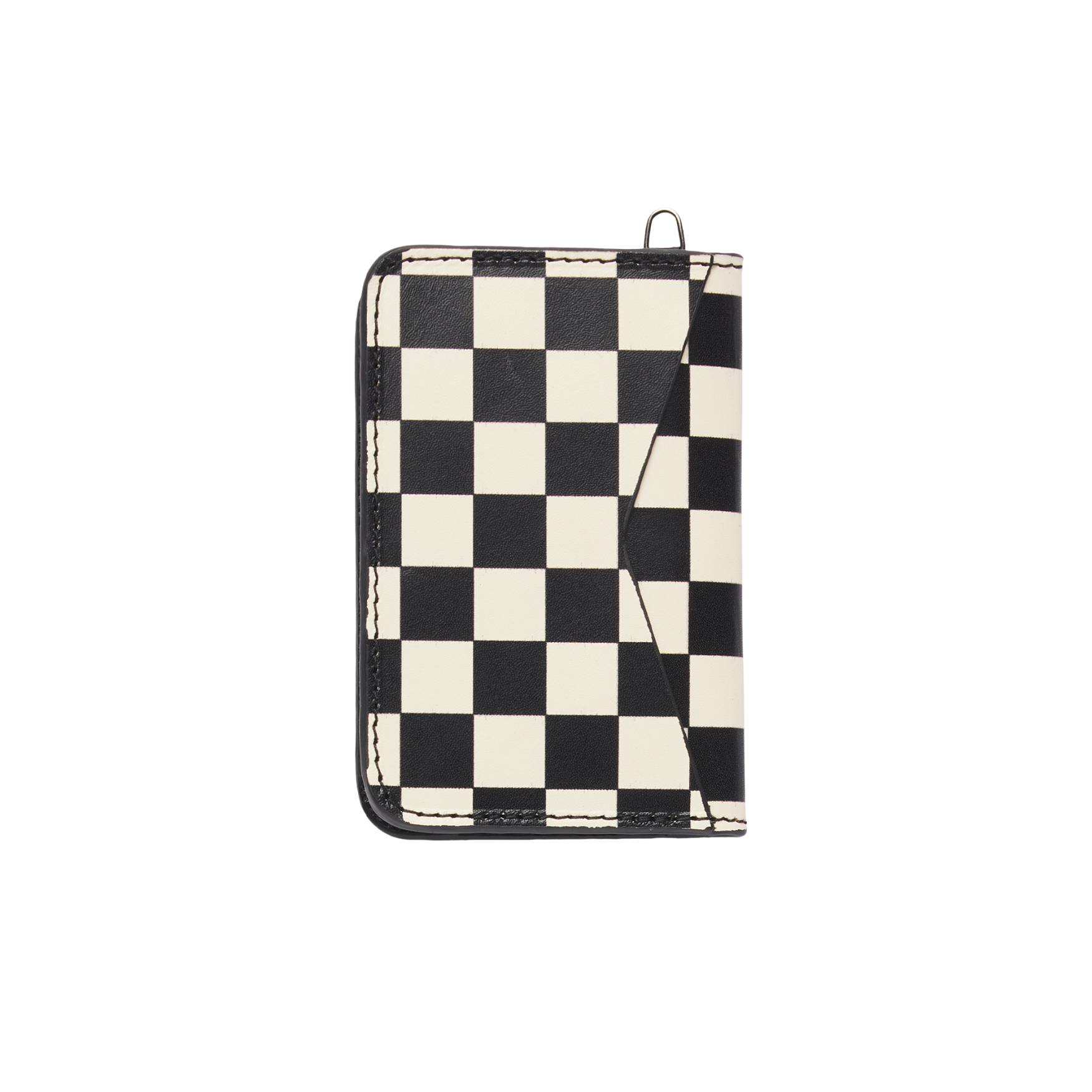 ZHY Bi-Fold Wallet in Black Checker