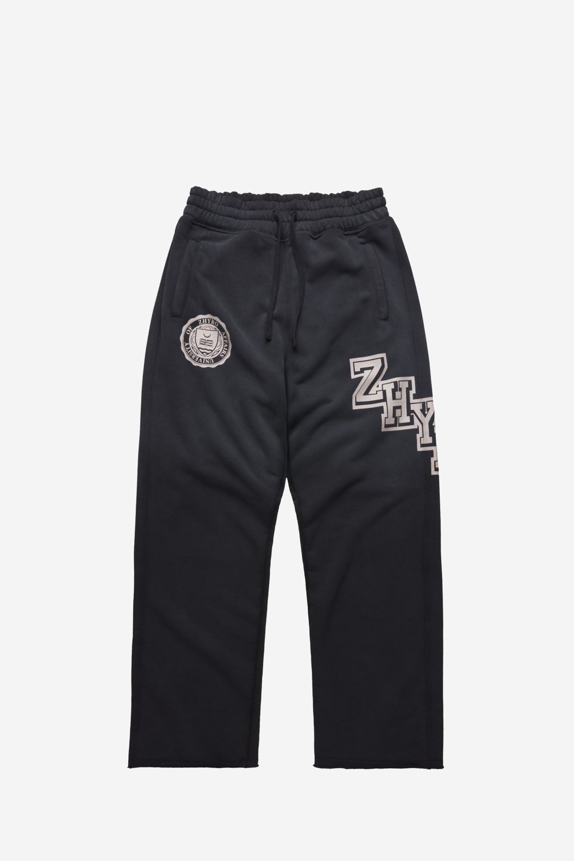 College Sweatpants in Sunfaded Black