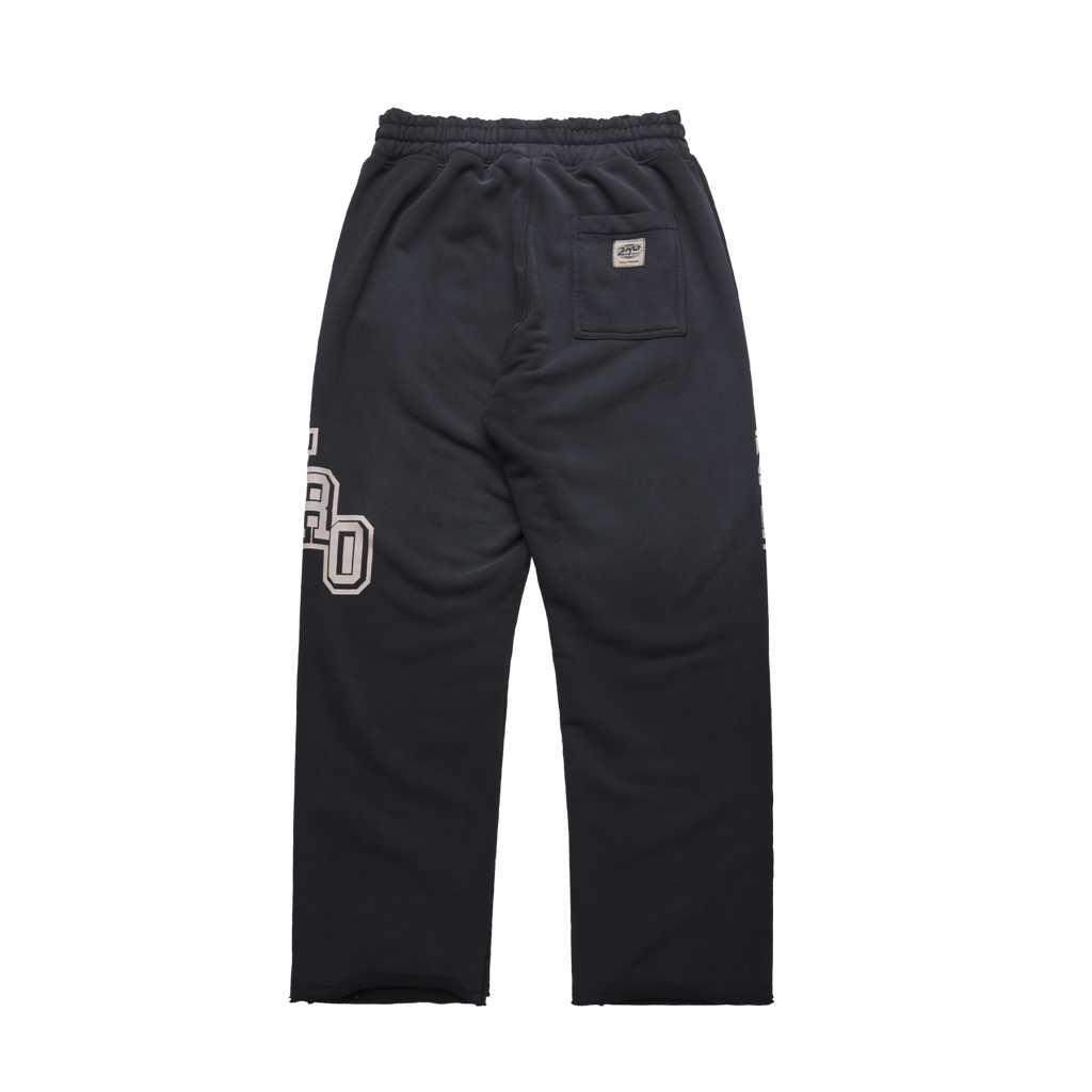 College Sweatpants in Sunfaded Black
