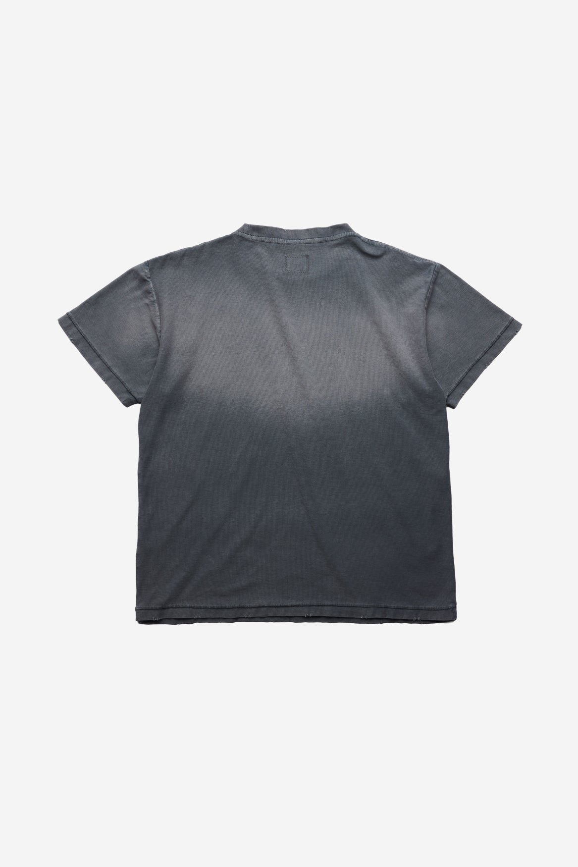 College Tee in Sunfaded Black