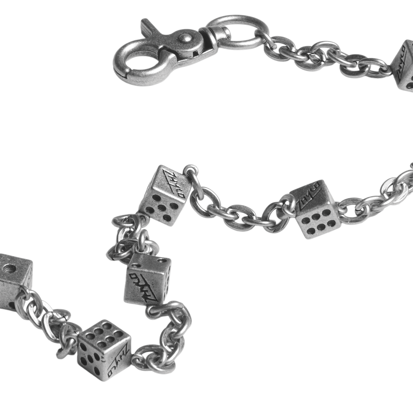 Dice Wallet Chain in Silver