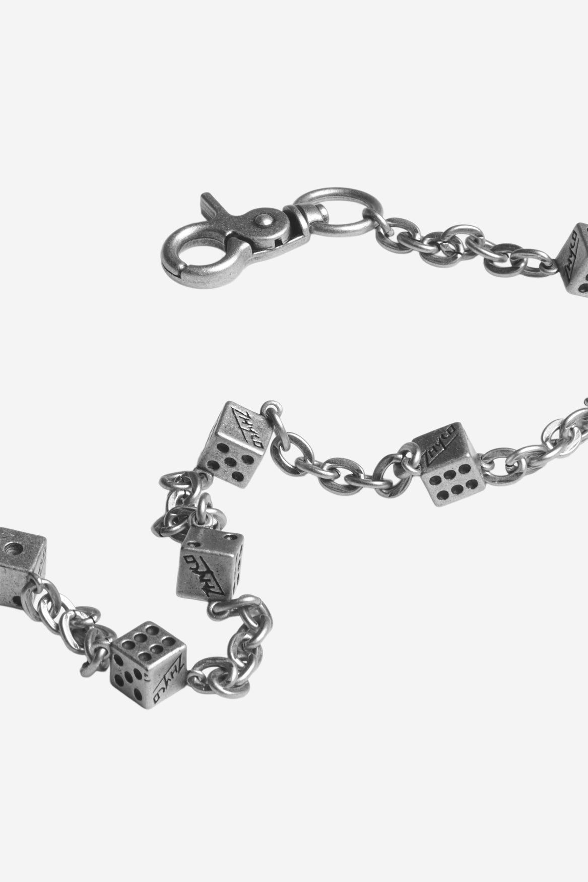 Dice Wallet Chain in Silver - ZHYRÖ © Registered E.U. Trademark