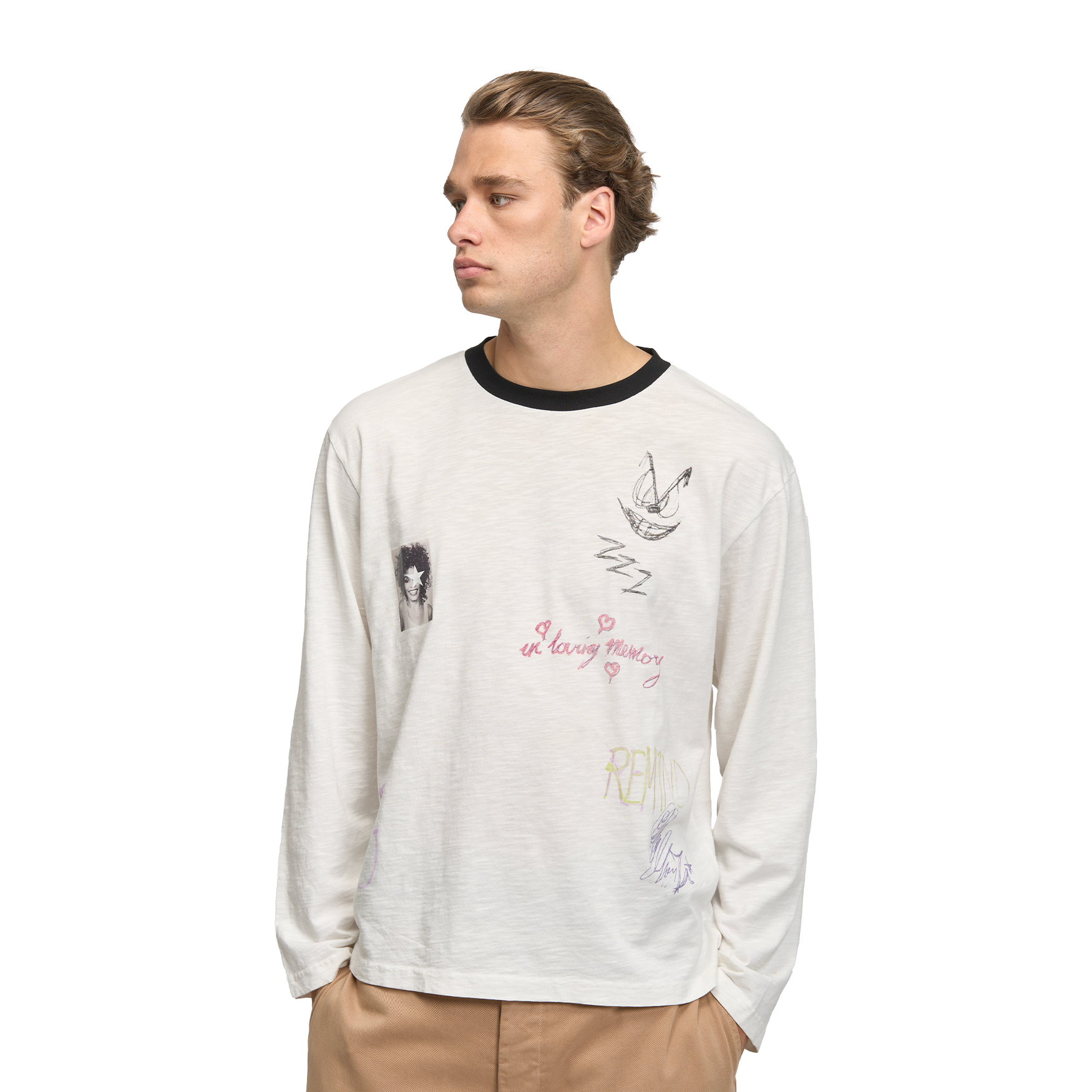 Goodbye L/S in White