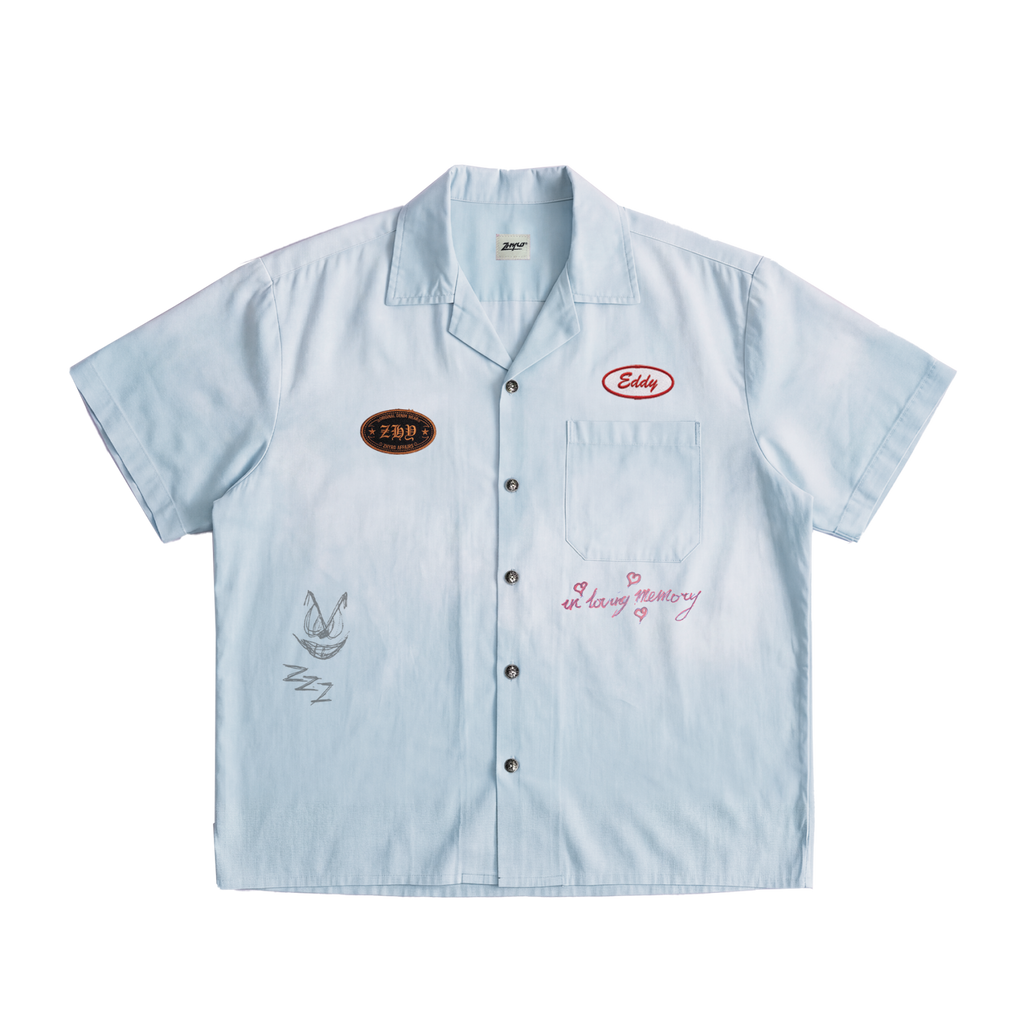 Memory Mechanic Shirt in Sunfaded Blue