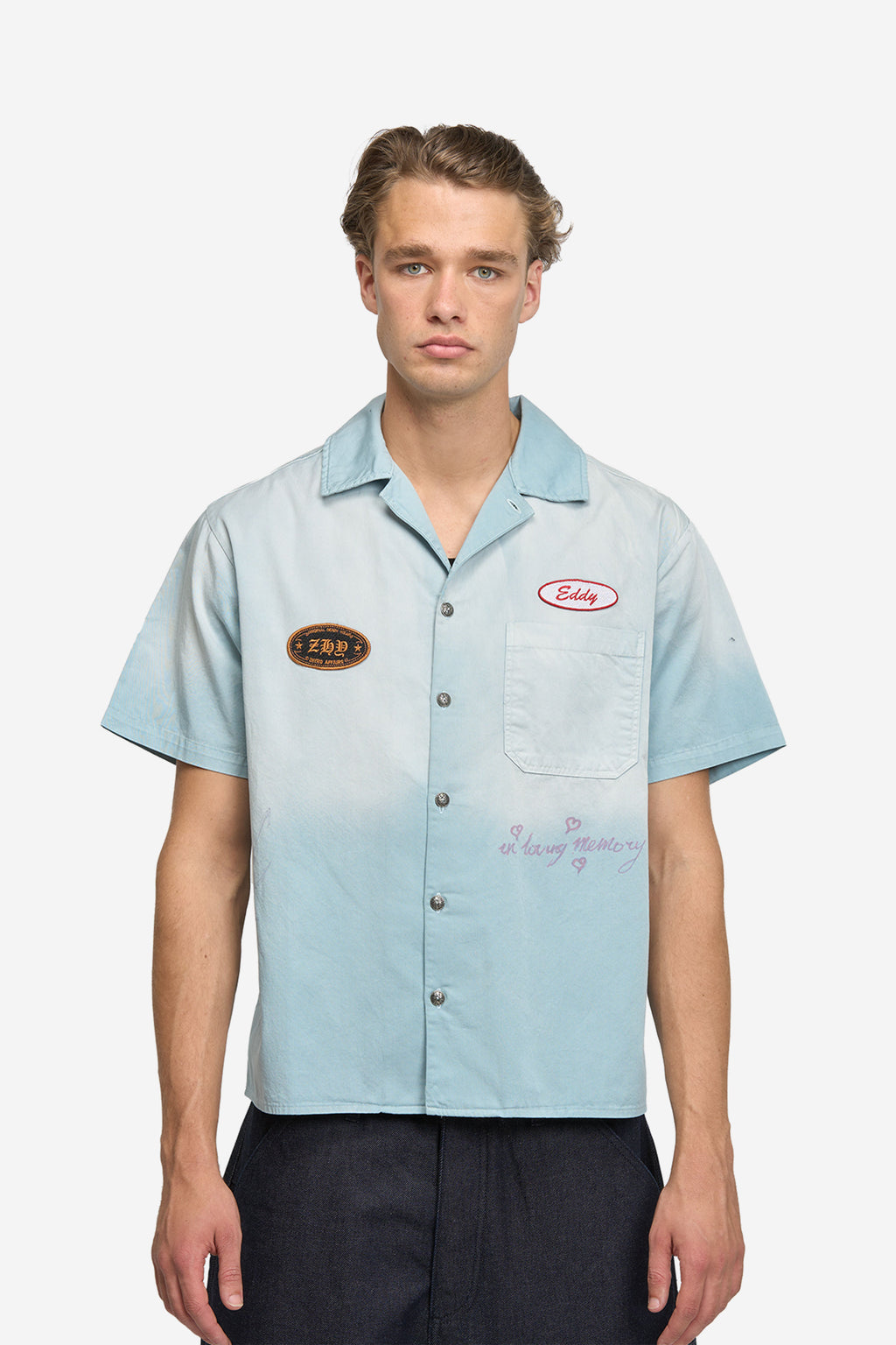 Memory Mechanic Shirt in Sunfaded Blue