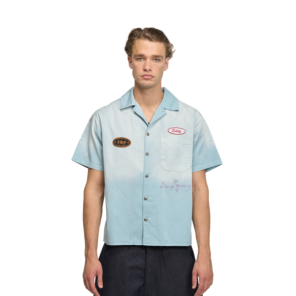 Memory Mechanic Shirt in Sunfaded Blue