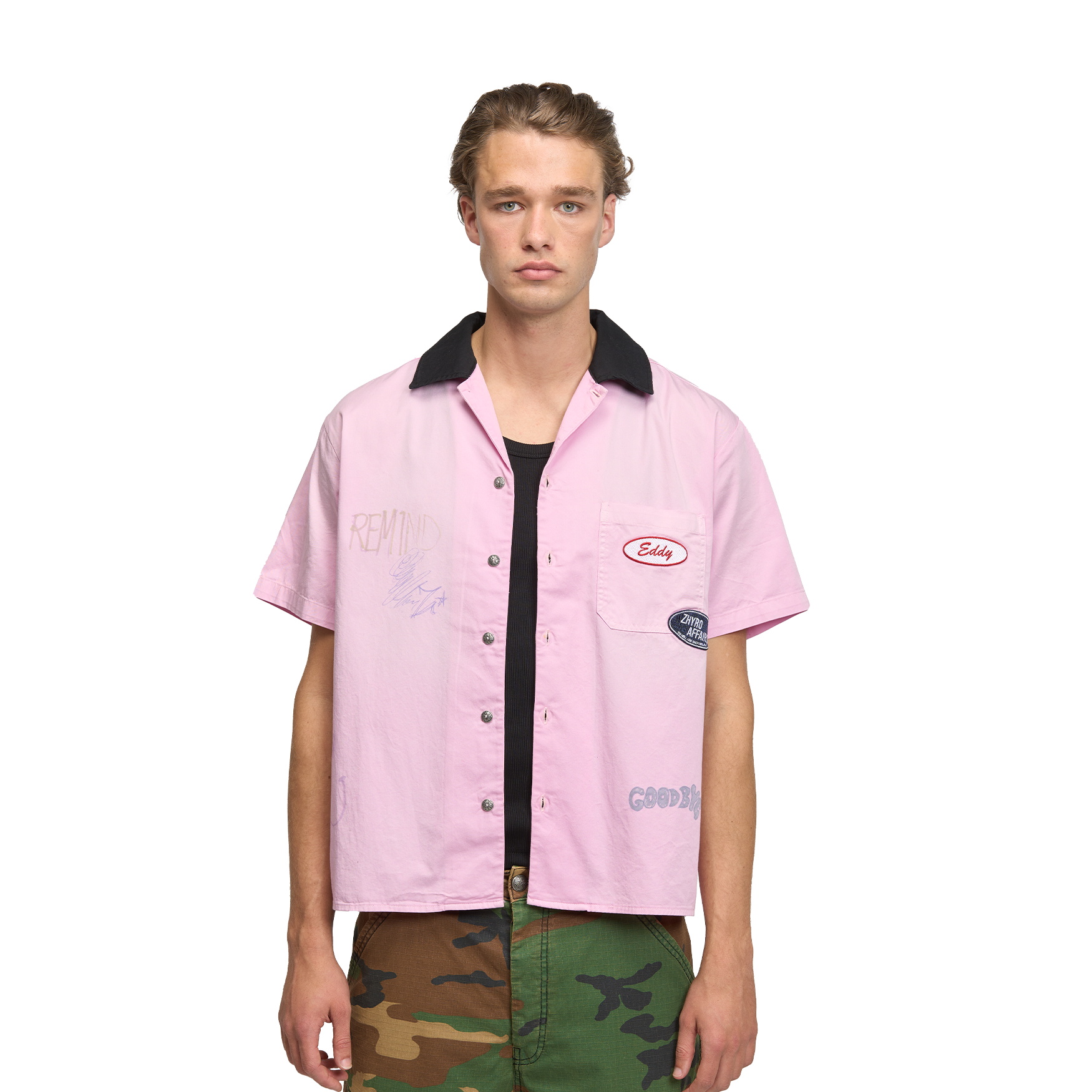Remind Mechanic Shirt in Sunfaded Pink