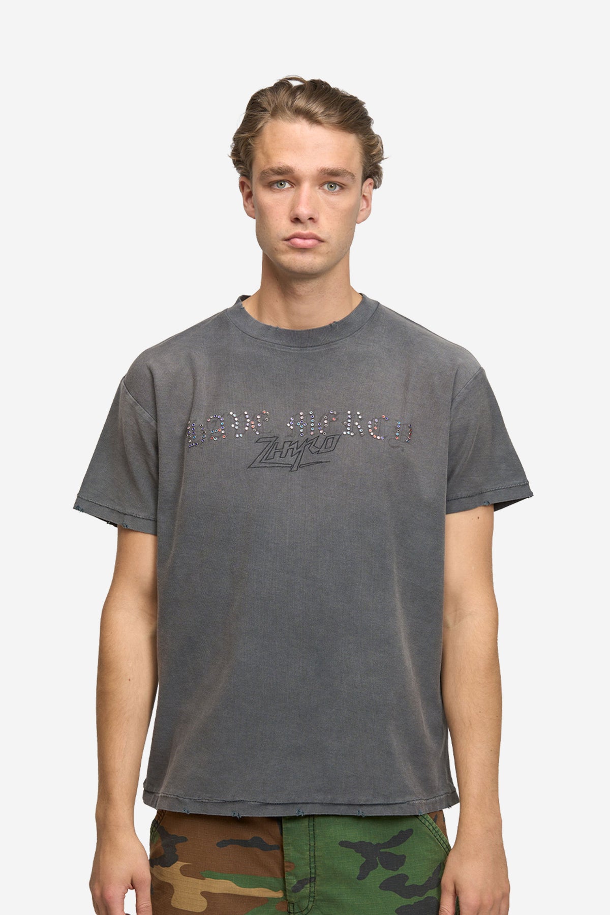 Mercy Tee in Sunfaded Black