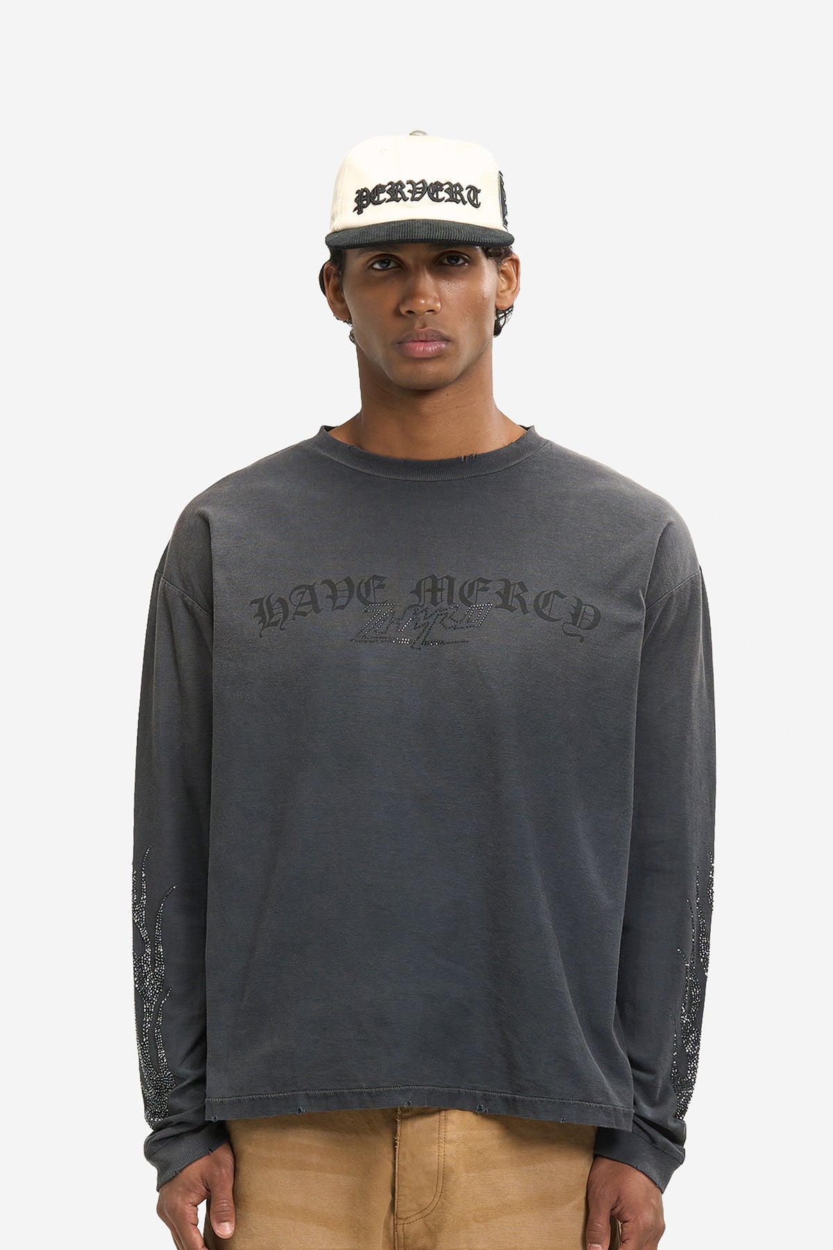 Mercy L/S in Sunfaded Black