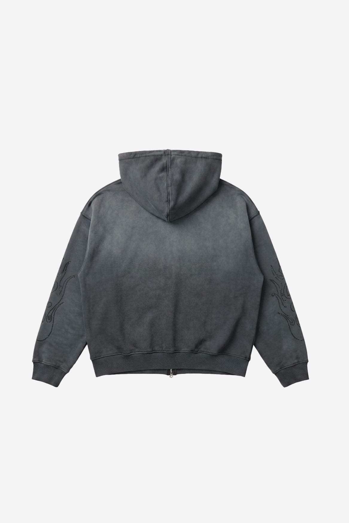 Mercy Zip Hoodie in Sunfaded Black