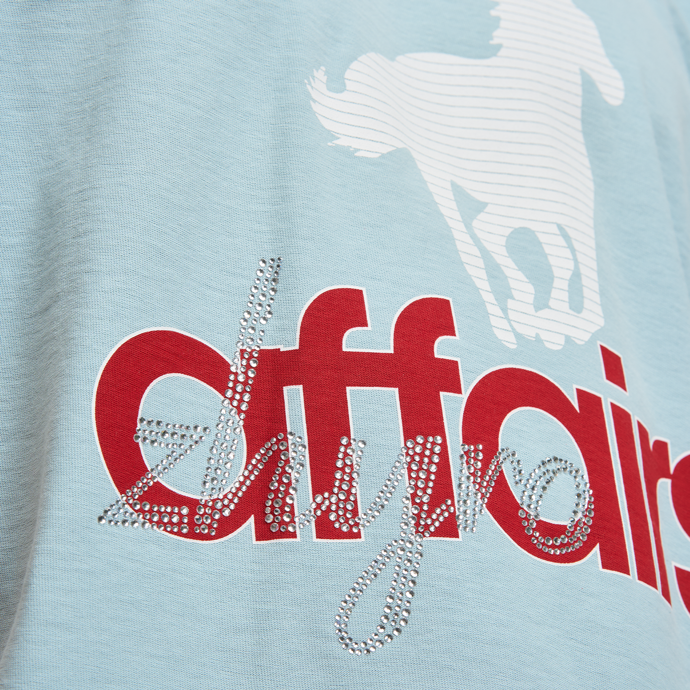 Horsey Tee in Sunfaded Blue