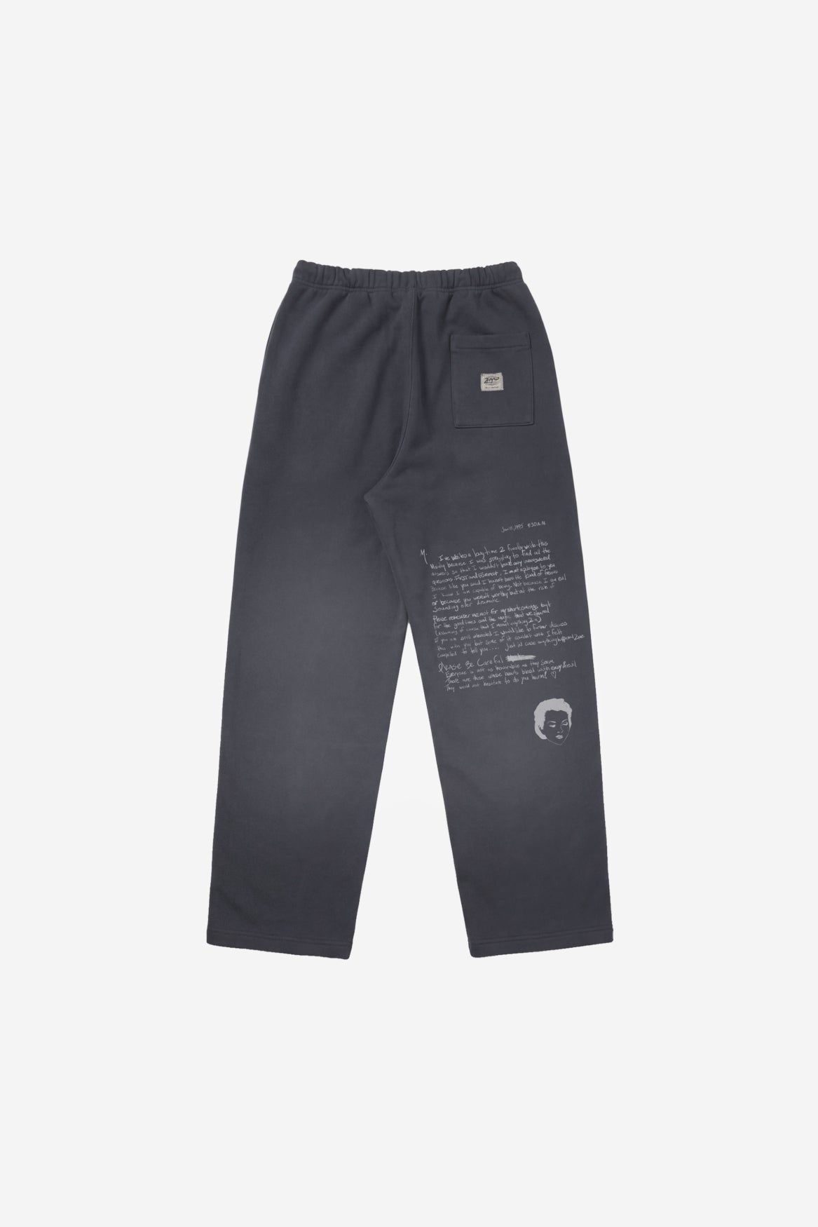 Love Letter Sweatpants in Black