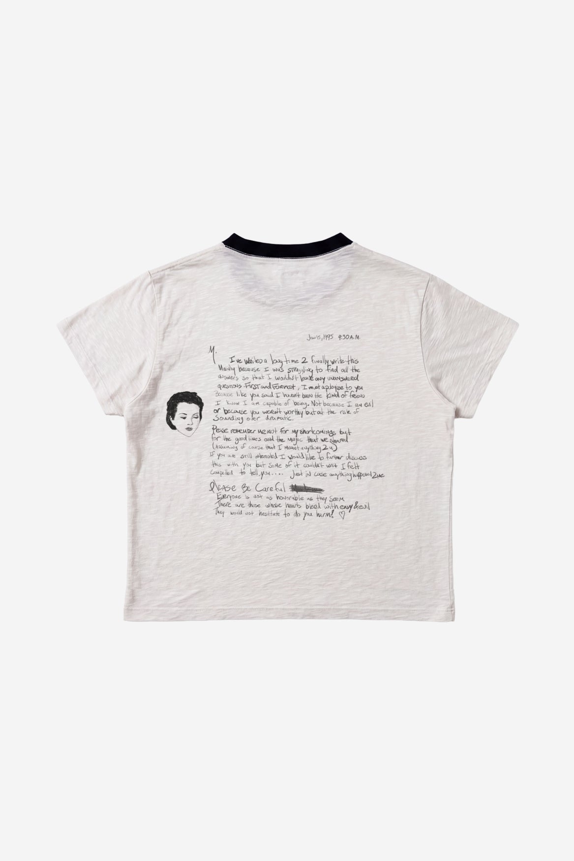 Love Letter Tee in Creme