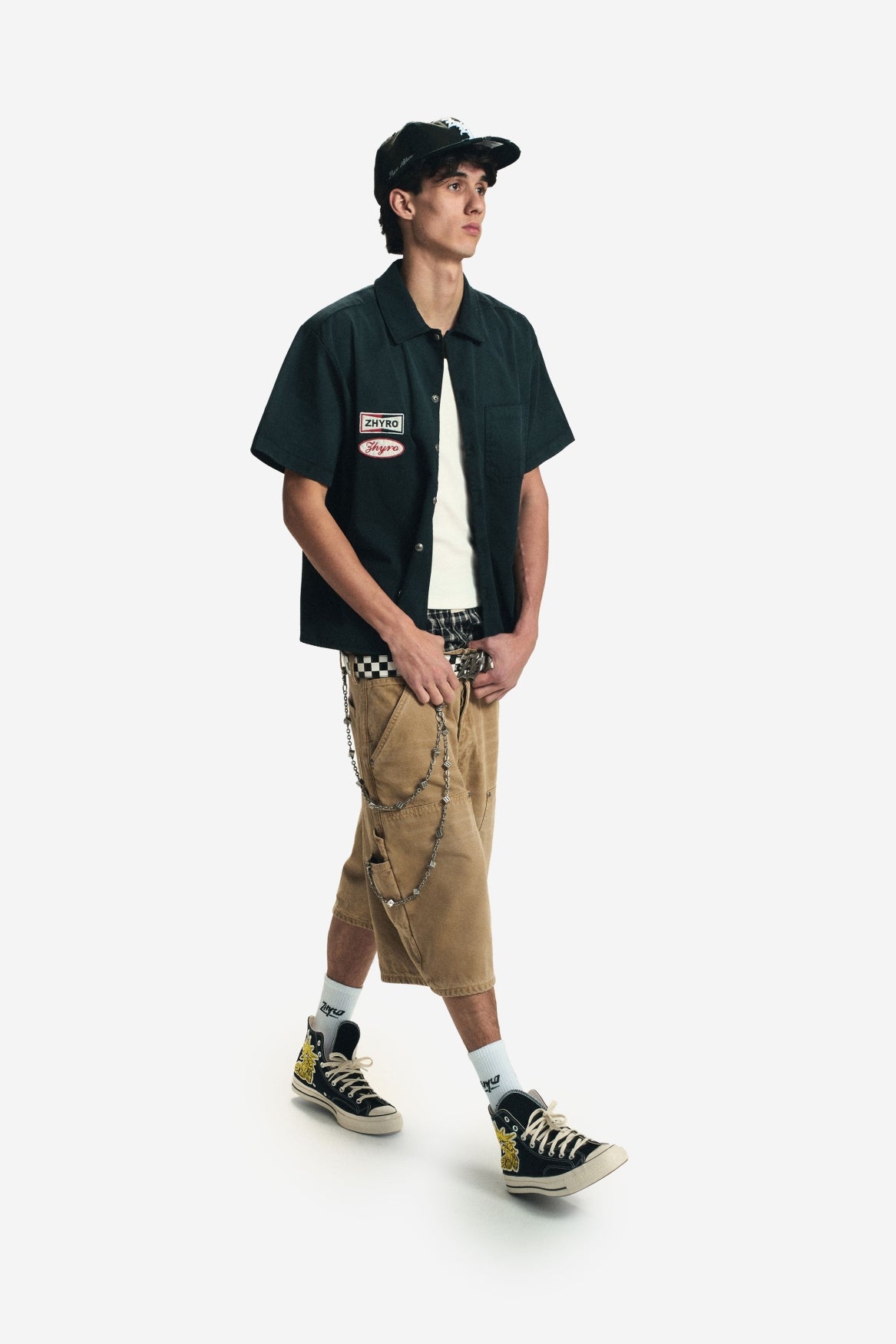 Mechanic Button Shirt in Sunfaded Black