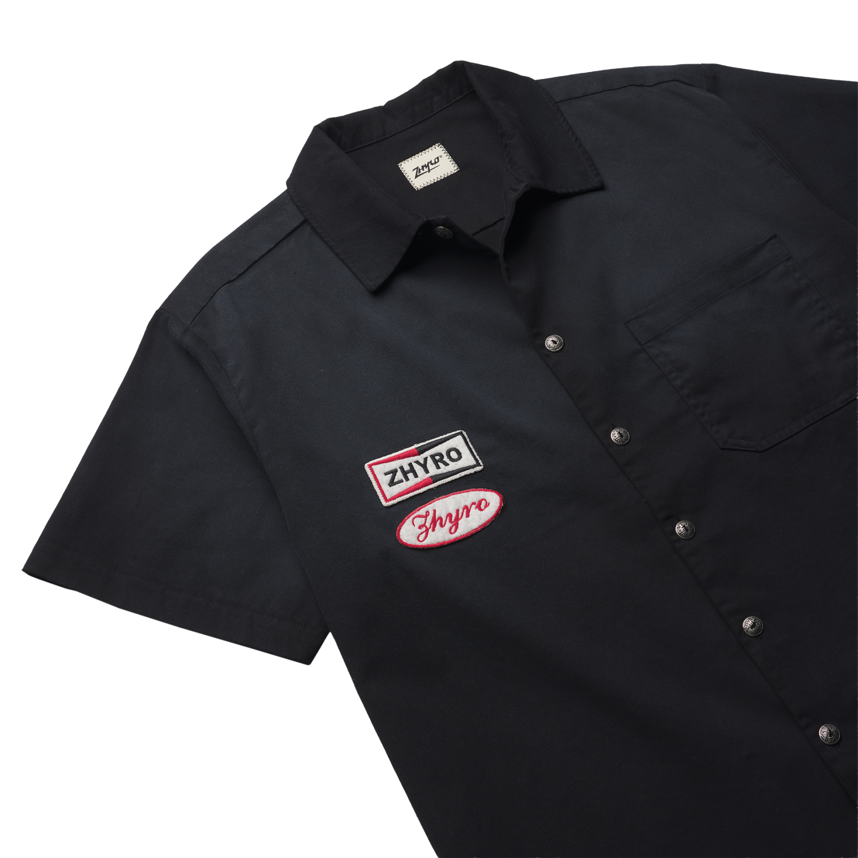 Mechanic Button Shirt in Sunfaded Black
