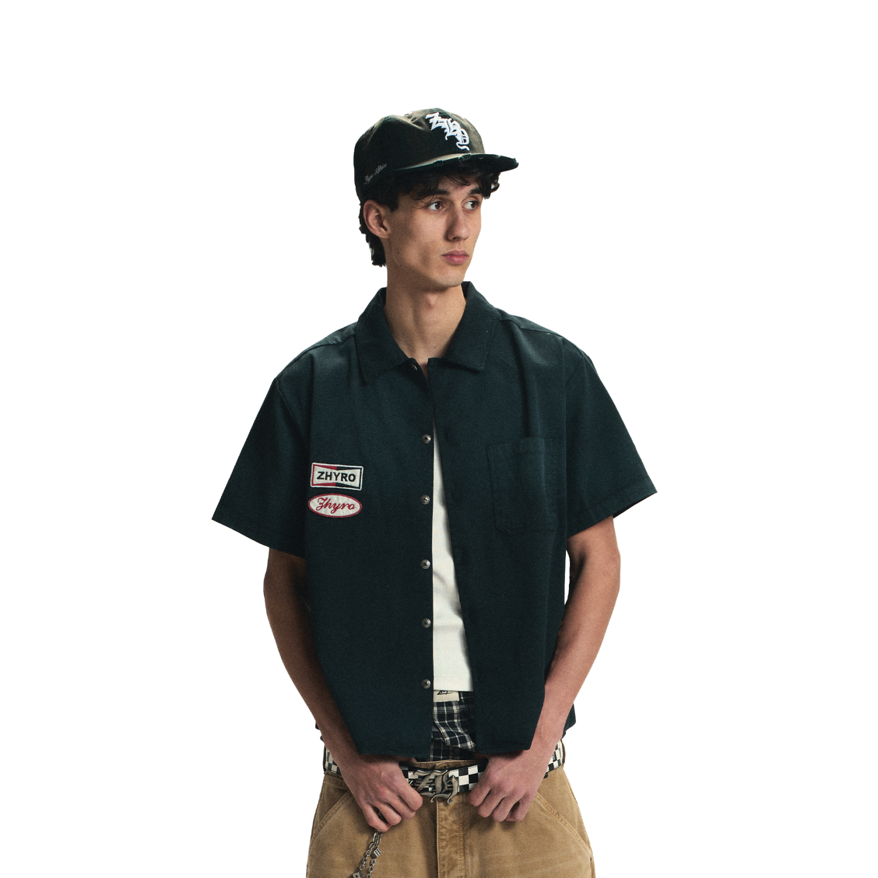 Mechanic Button Shirt in Sunfaded Black