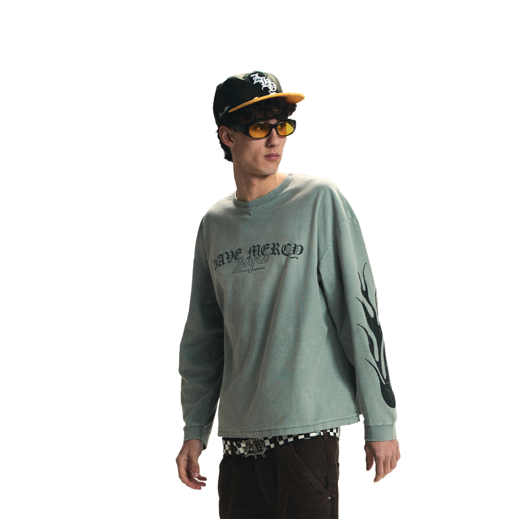 Mercy L/S in Sunfaded Grey