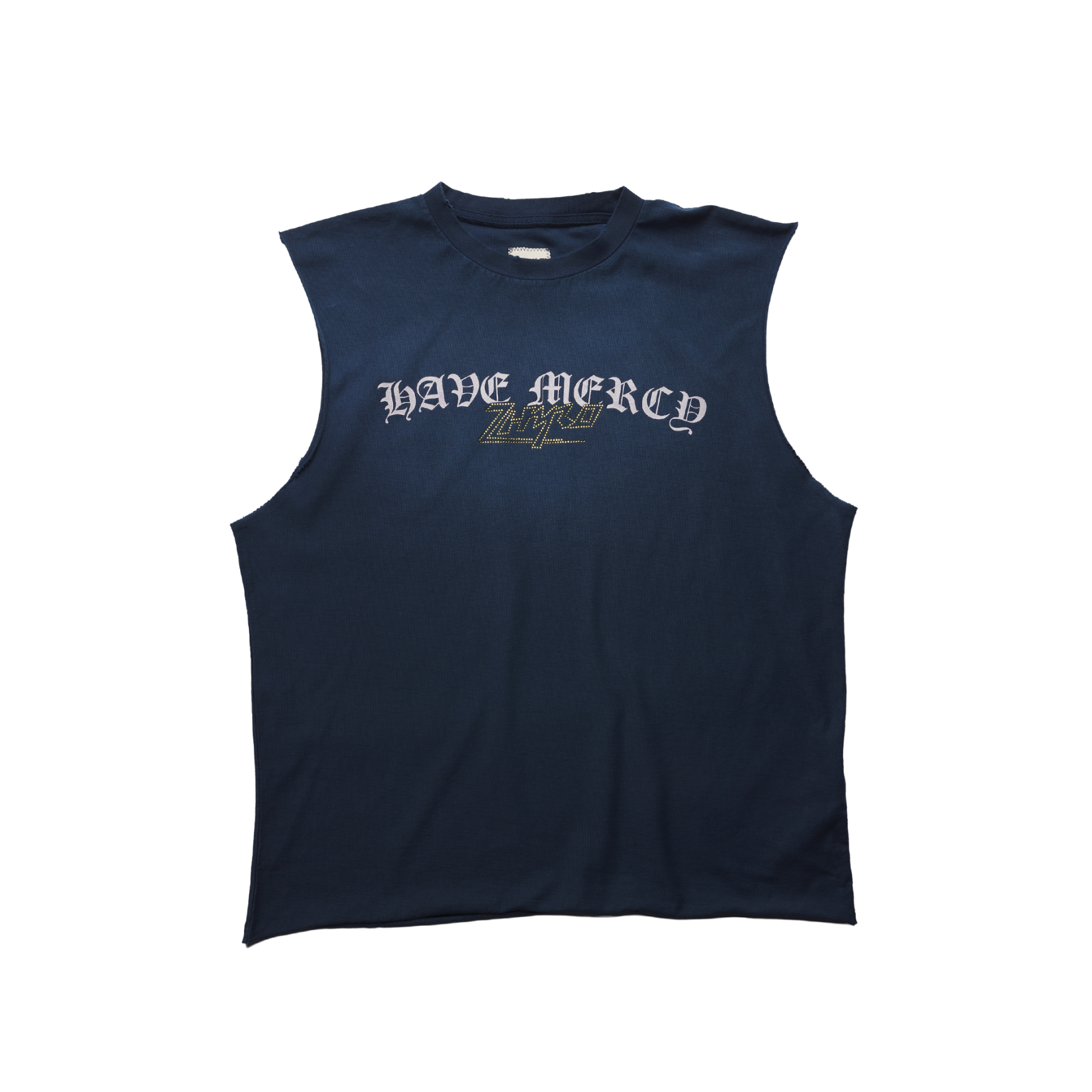 Mercy Sleeveless Tee in Sunfaded Navy