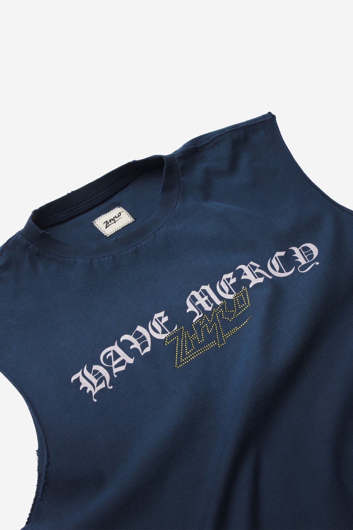 Mercy Sleeveless Tee in Sunfaded Navy