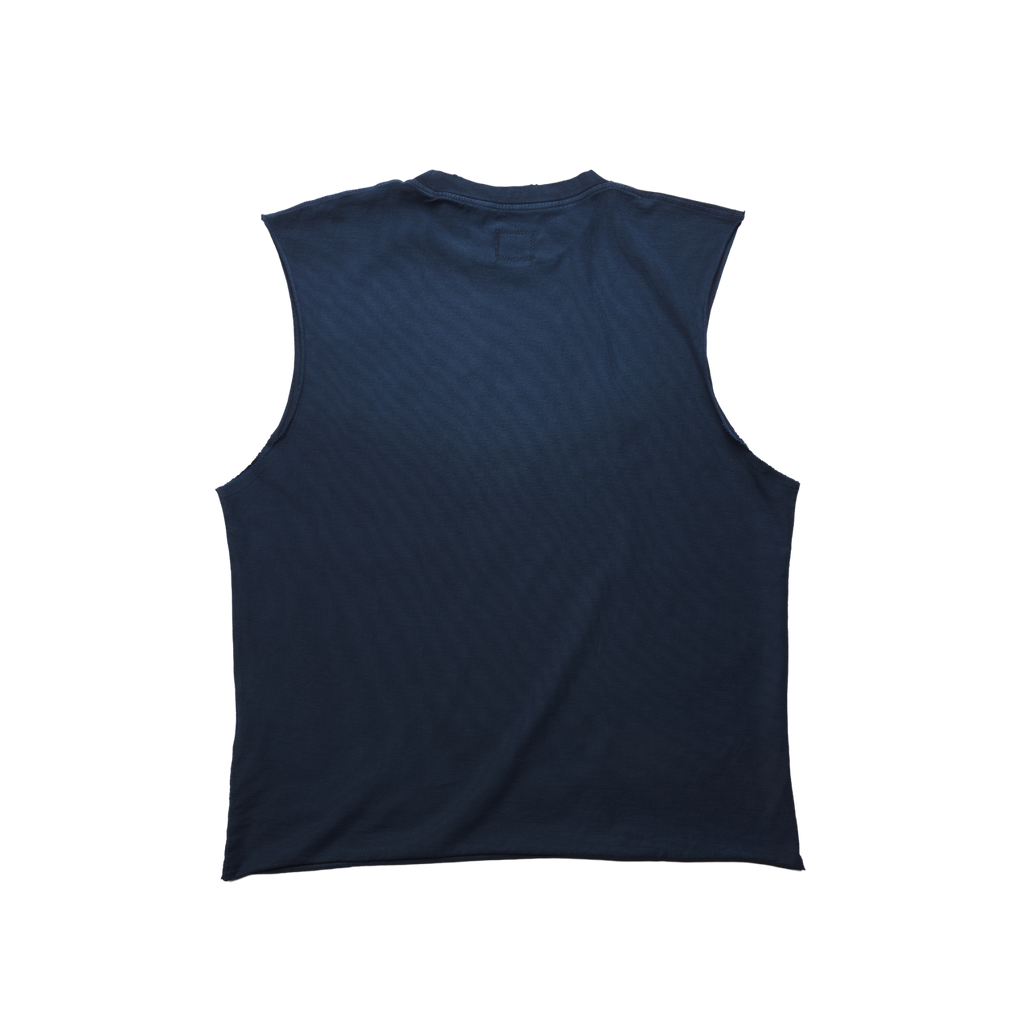 Mercy Sleeveless Tee in Sunfaded Navy