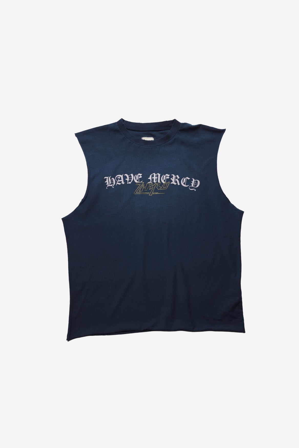 Mercy Sleeveless Tee in Sunfaded Navy