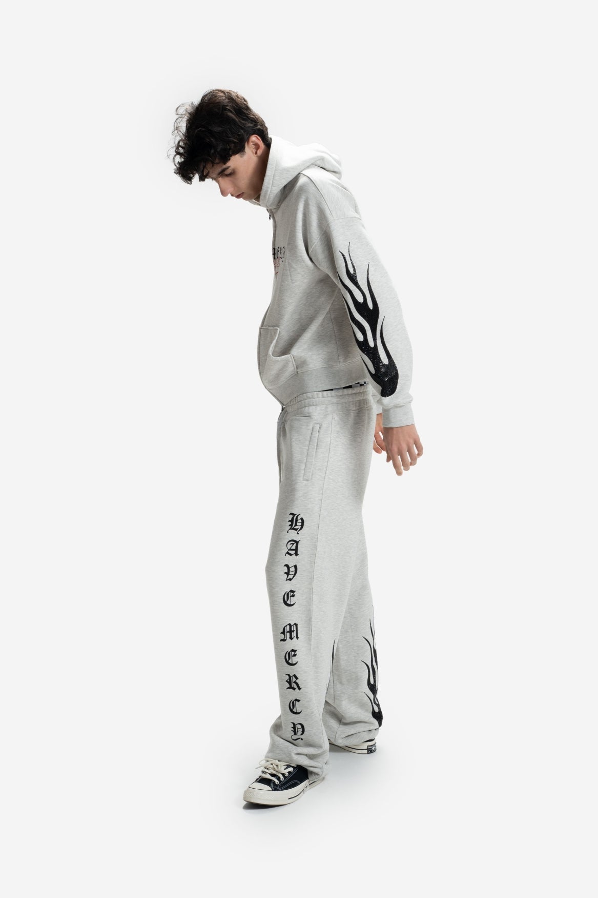 Mercy Sweatpants in Grey Melange