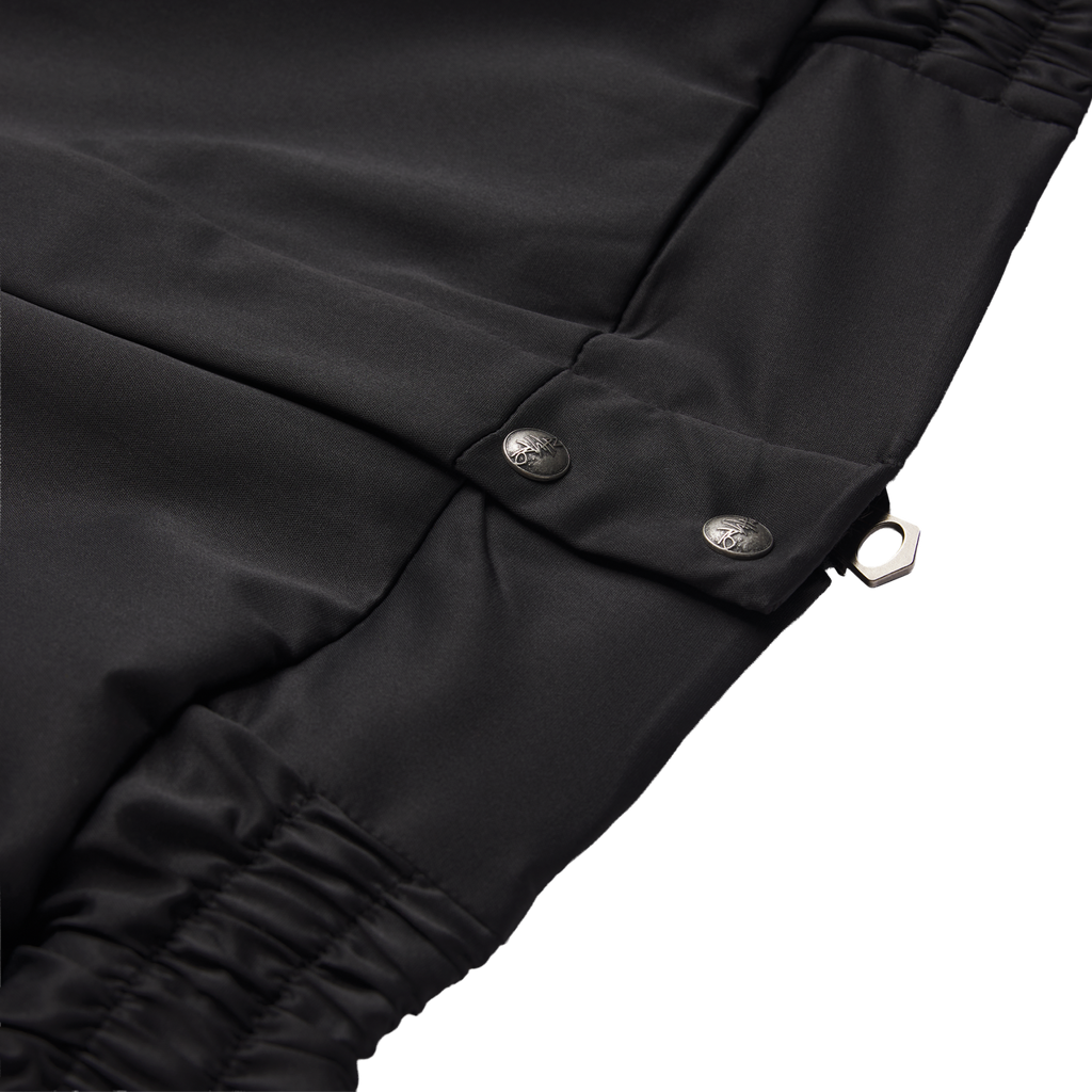 Parachute Windbreaker Jacket in Black