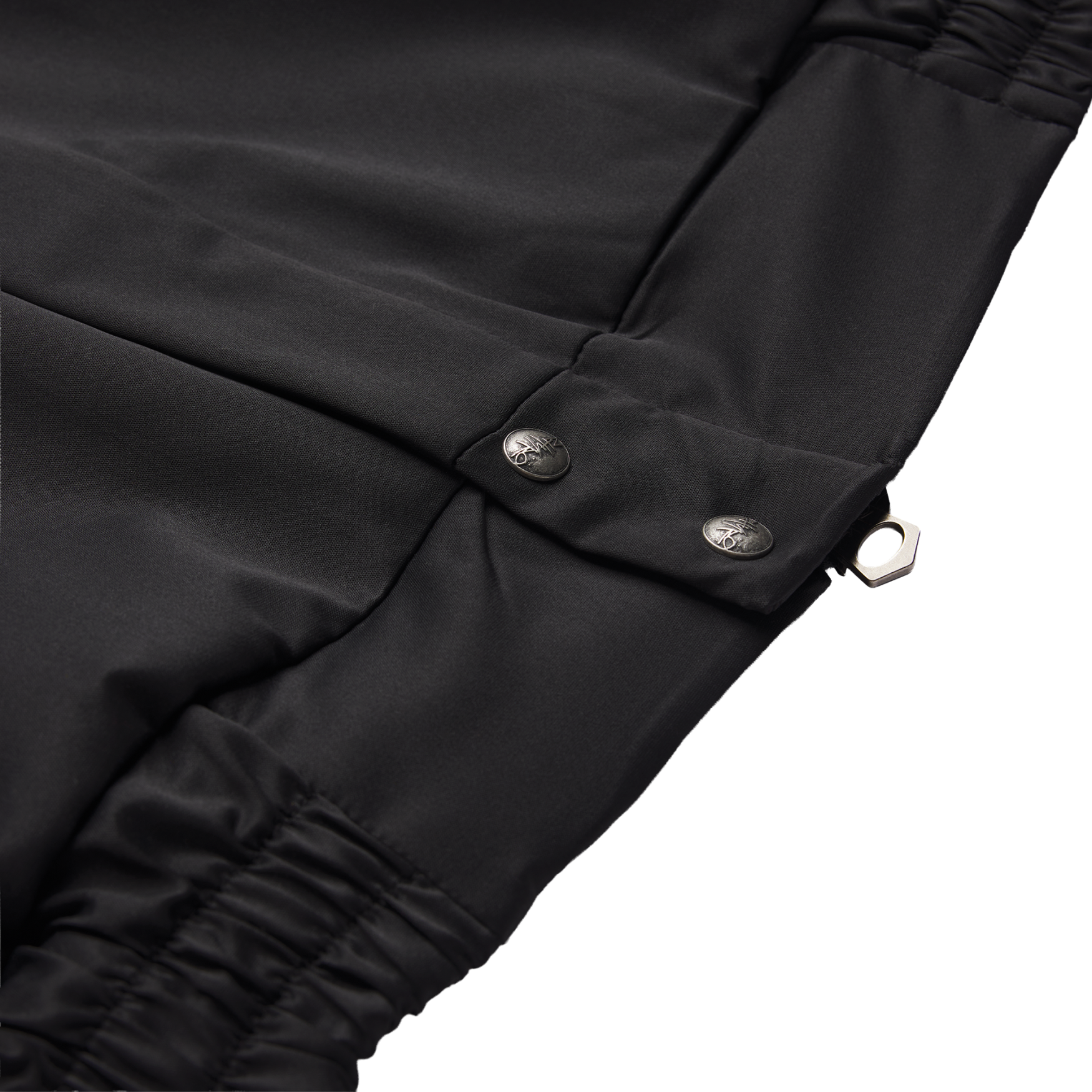 Parachute Windbreaker Jacket in Black