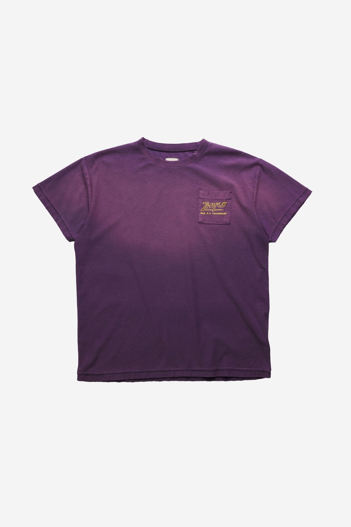 Pocket Logo Tee in Sunfaded Purple