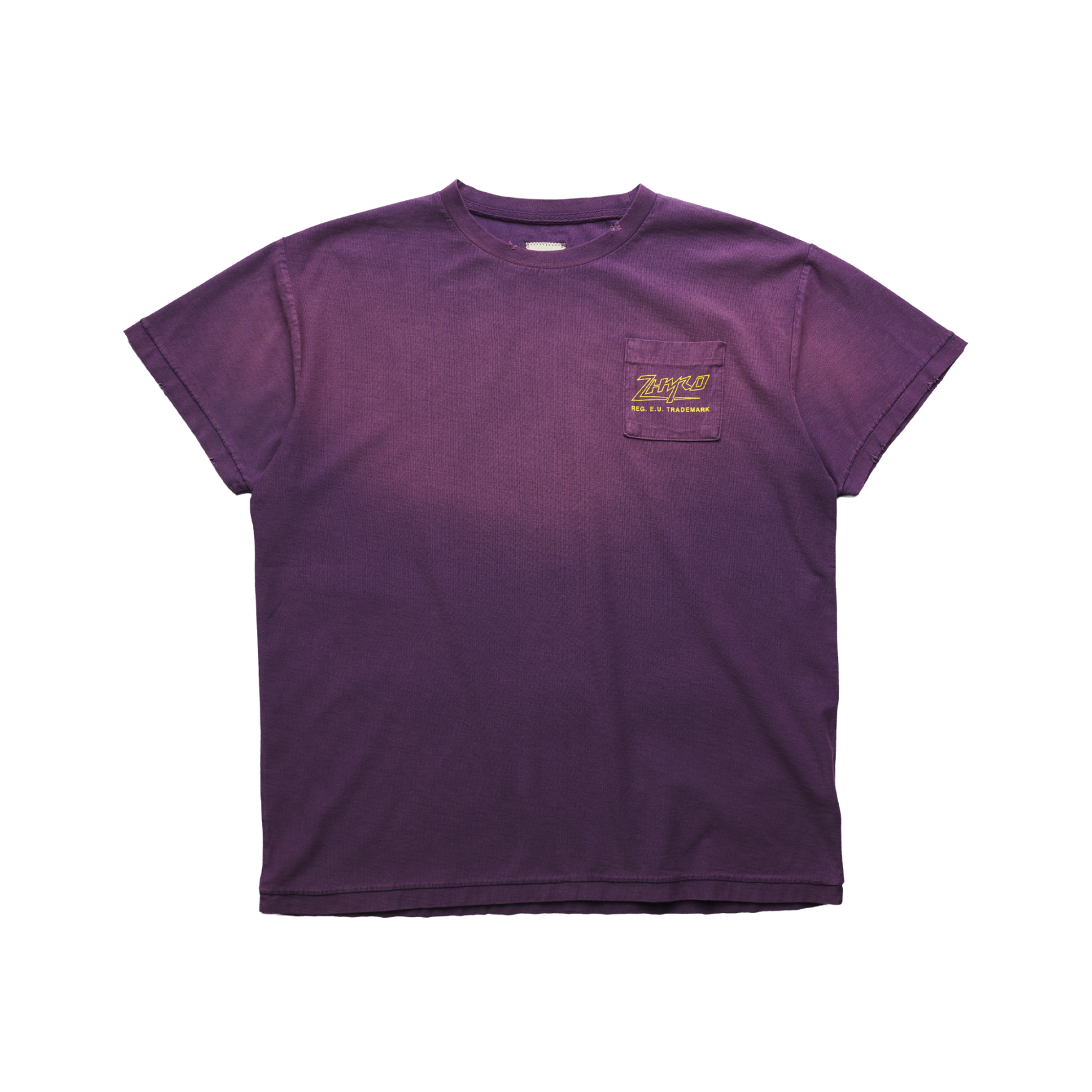 Pocket Logo Tee in Sunfaded Purple