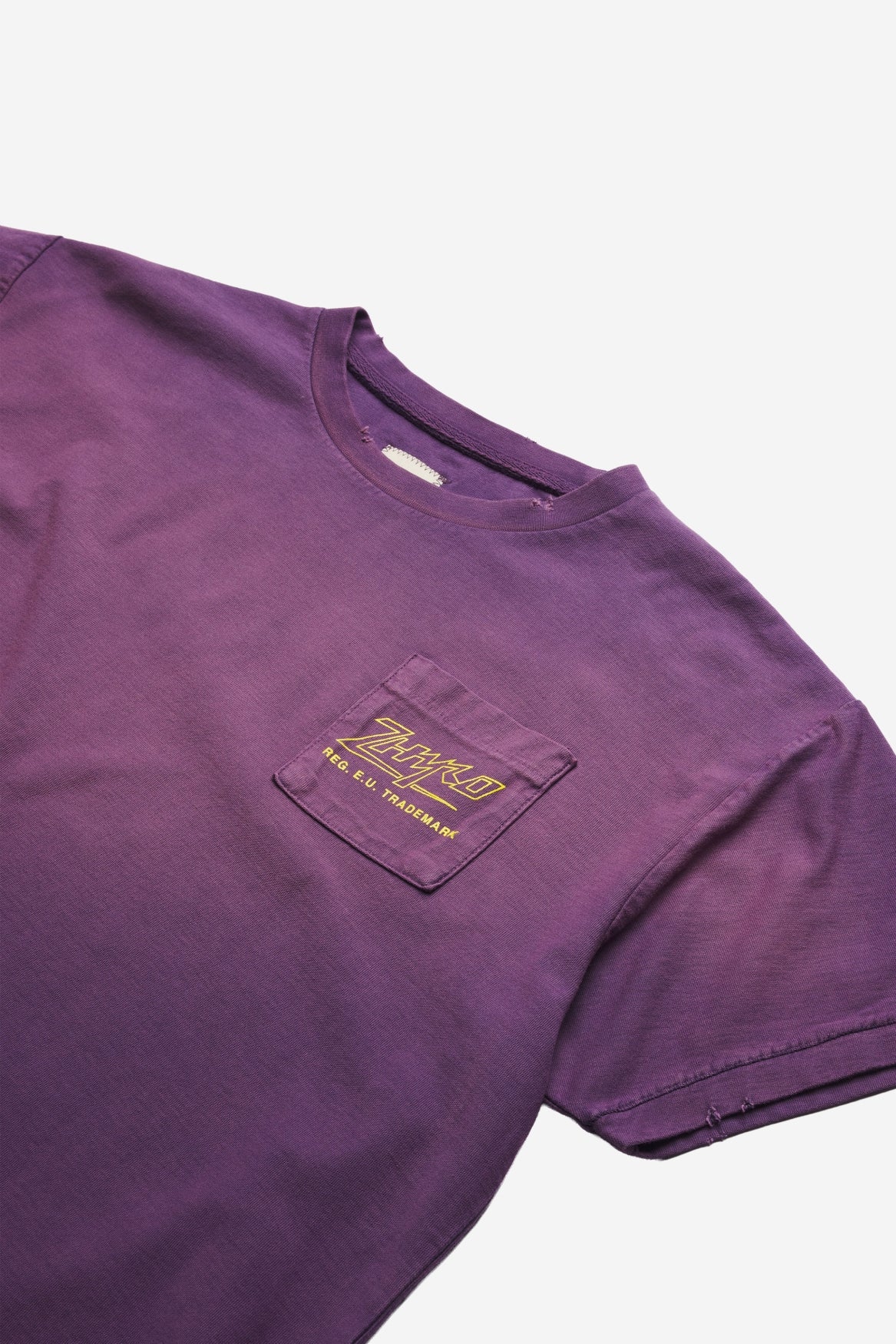 Pocket Logo Tee in Sunfaded Purple