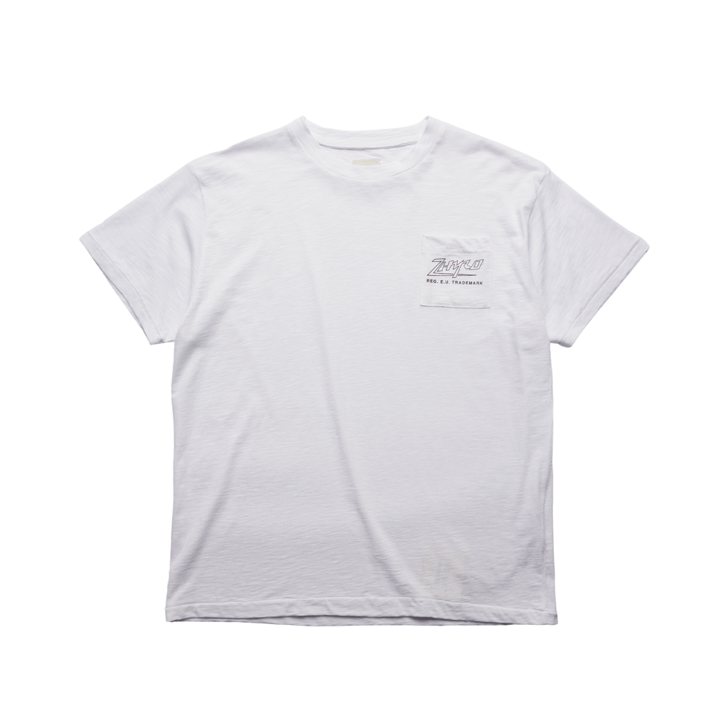 Pocket Logo Tee in White