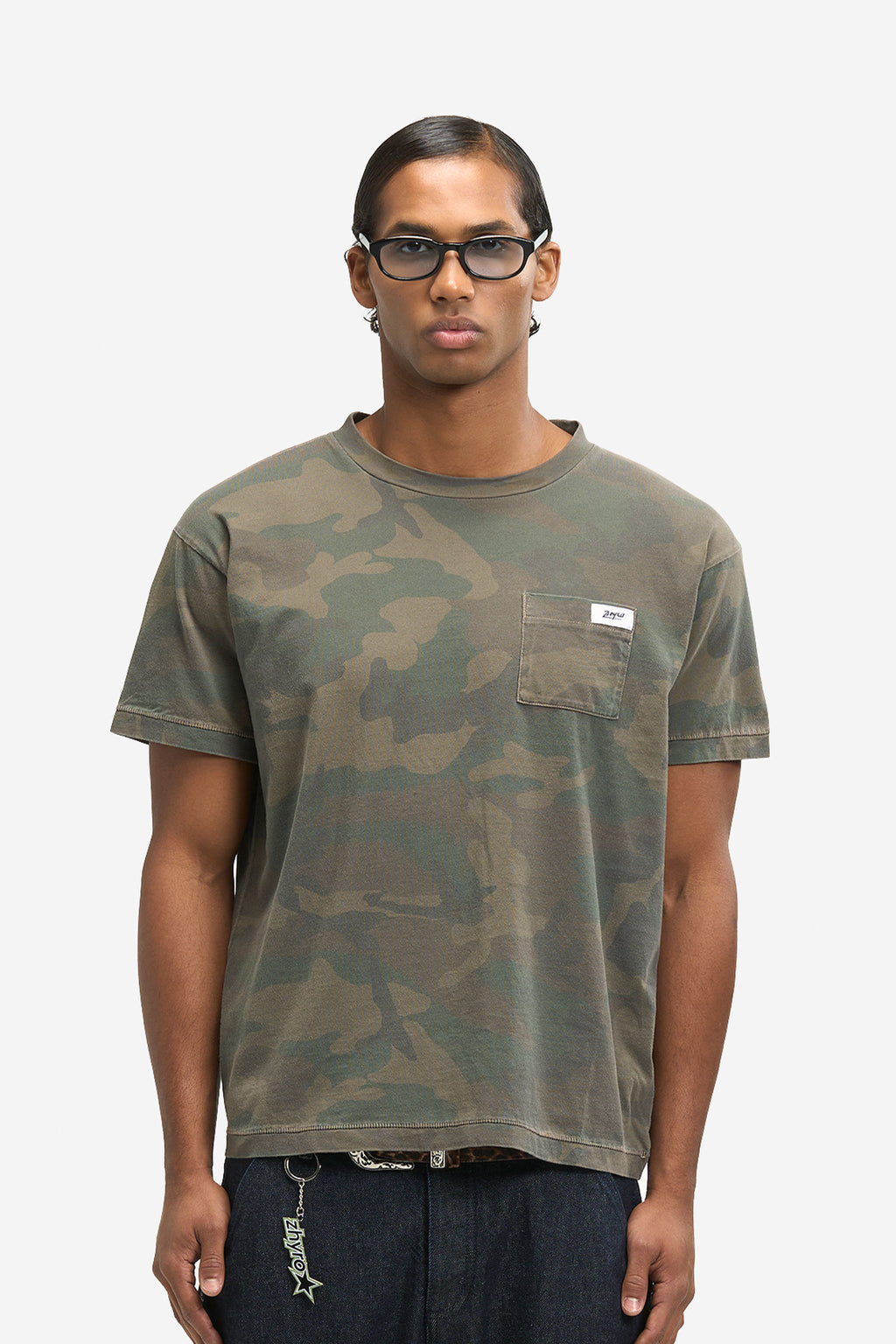 Pocket Logo Tee in Camo