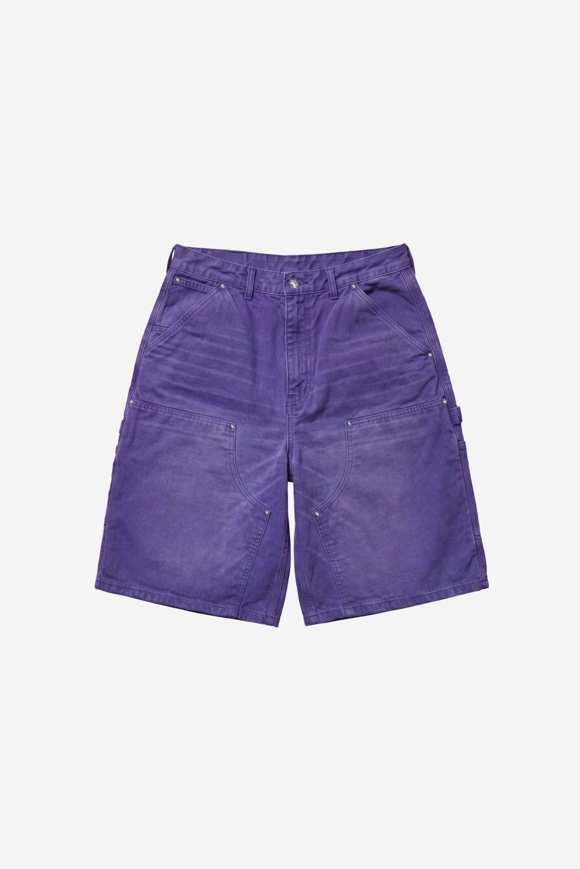 Carpenter Shorts in Washed Purple