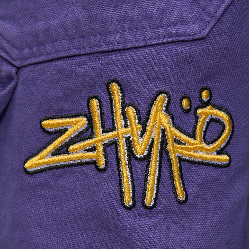 Carpenter Shorts in Washed Purple