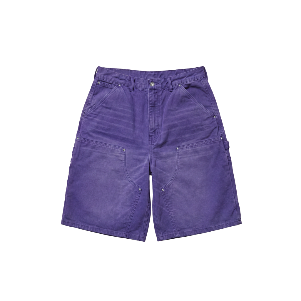 Carpenter Shorts in Washed Purple