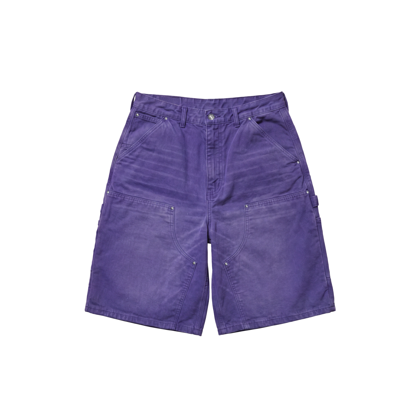Carpenter Shorts in Washed Purple