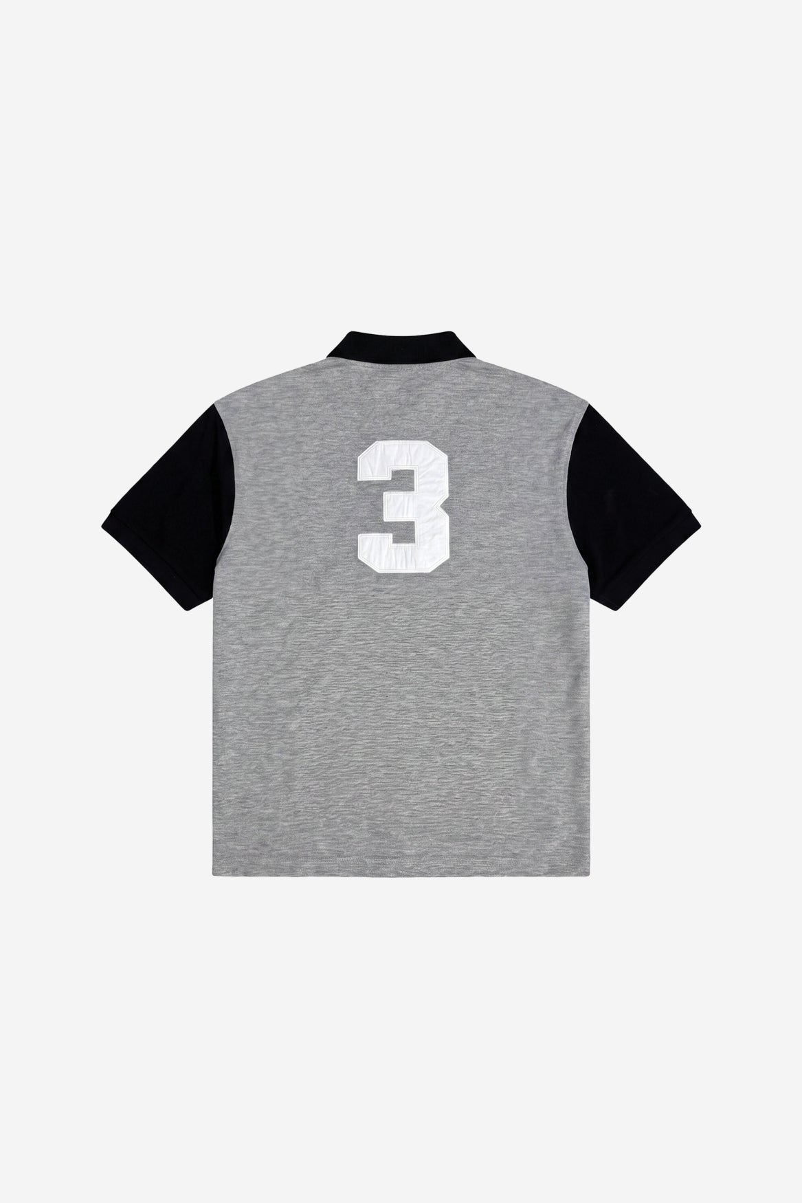 Rugby Polo in Black/Grey