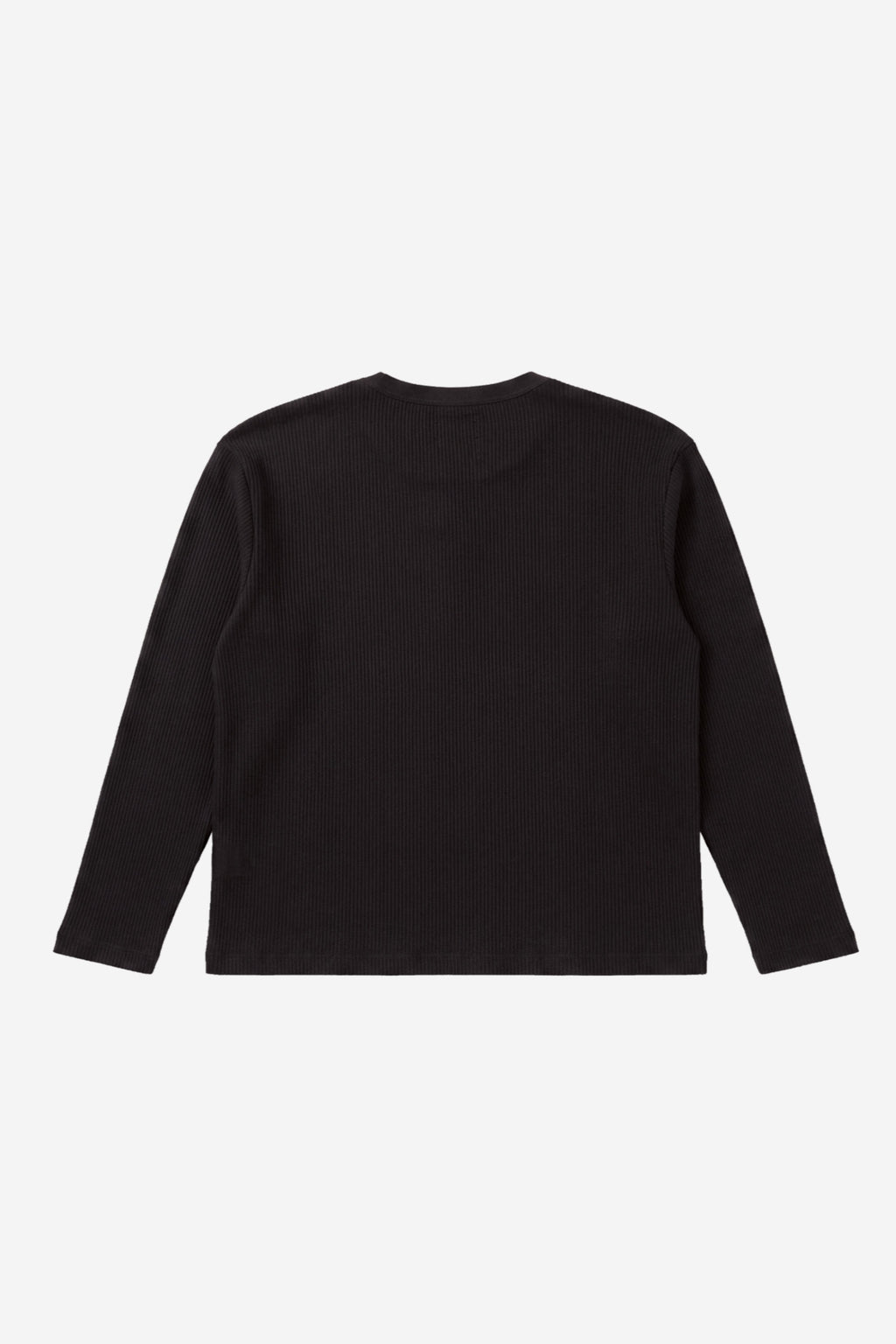 Waffle Henley in Black