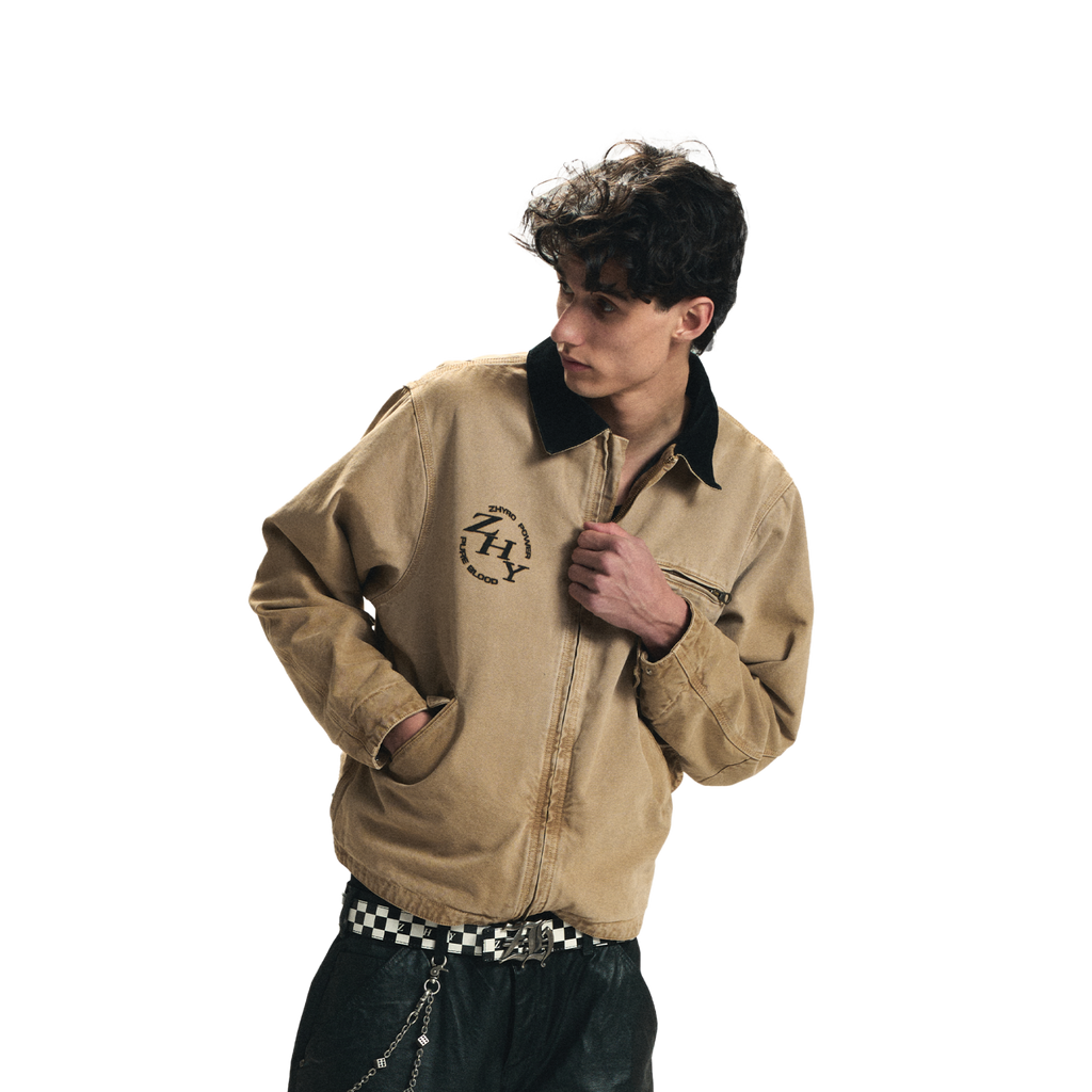 Workwear Jacket in Sunfaded Beige