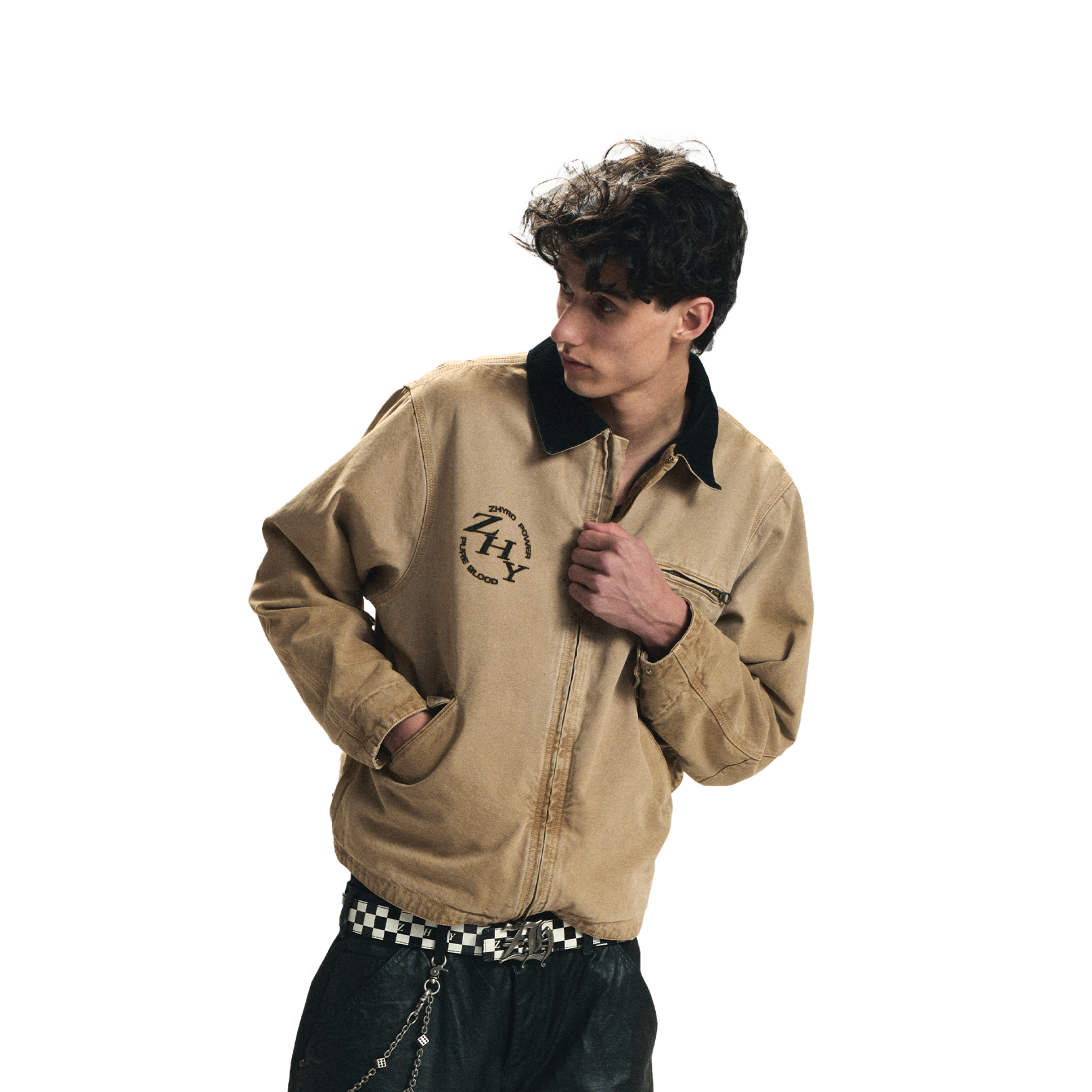 Workwear Jacket in Sunfaded Beige