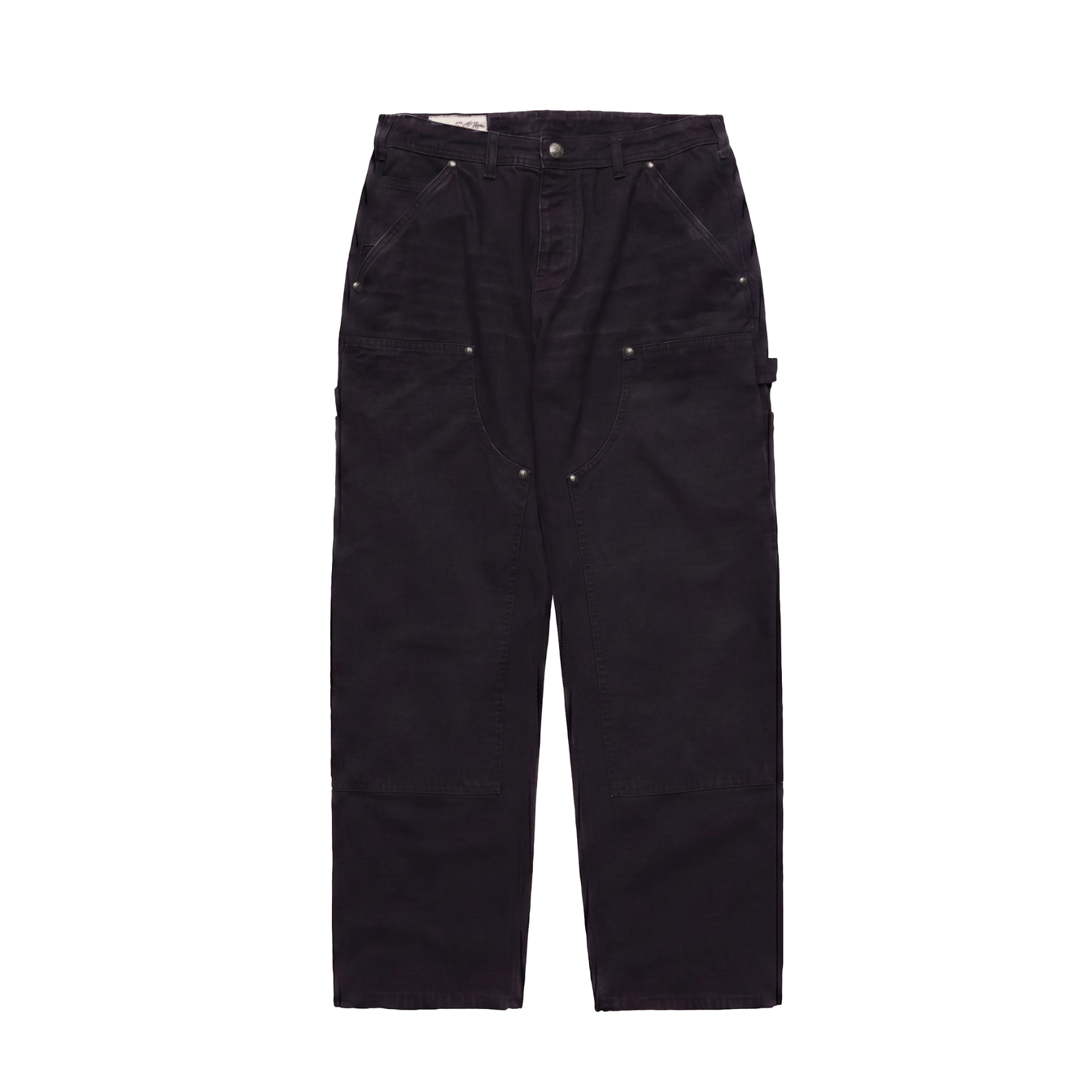 Double Knee Pants in Black