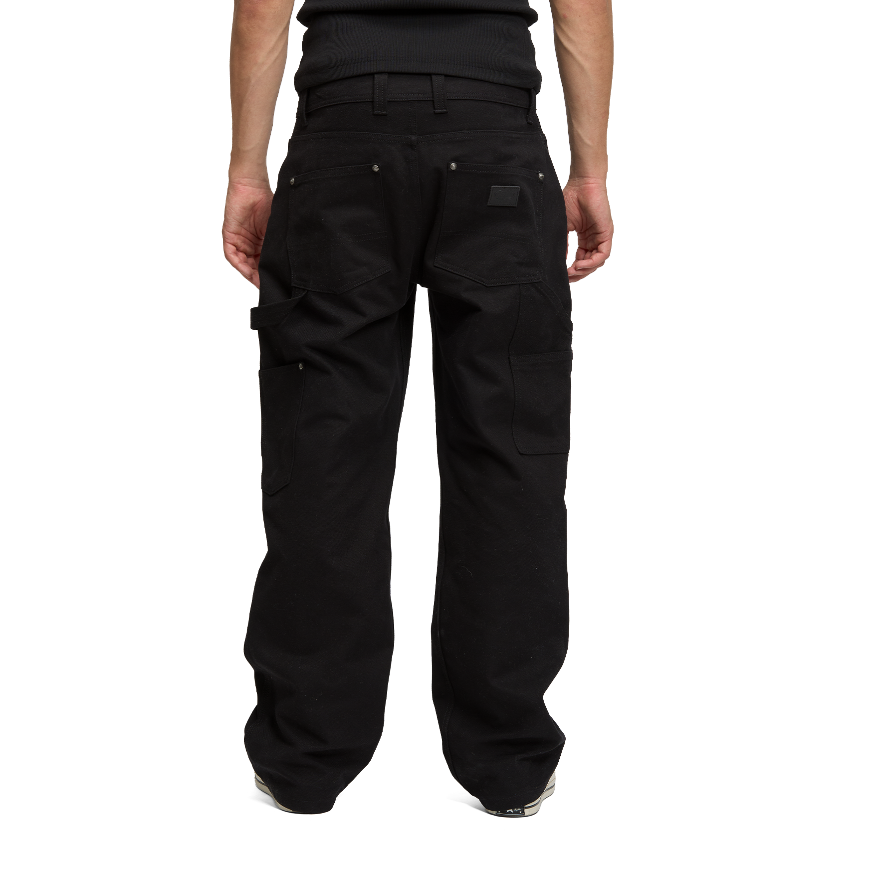 Double Knee Pants in Black