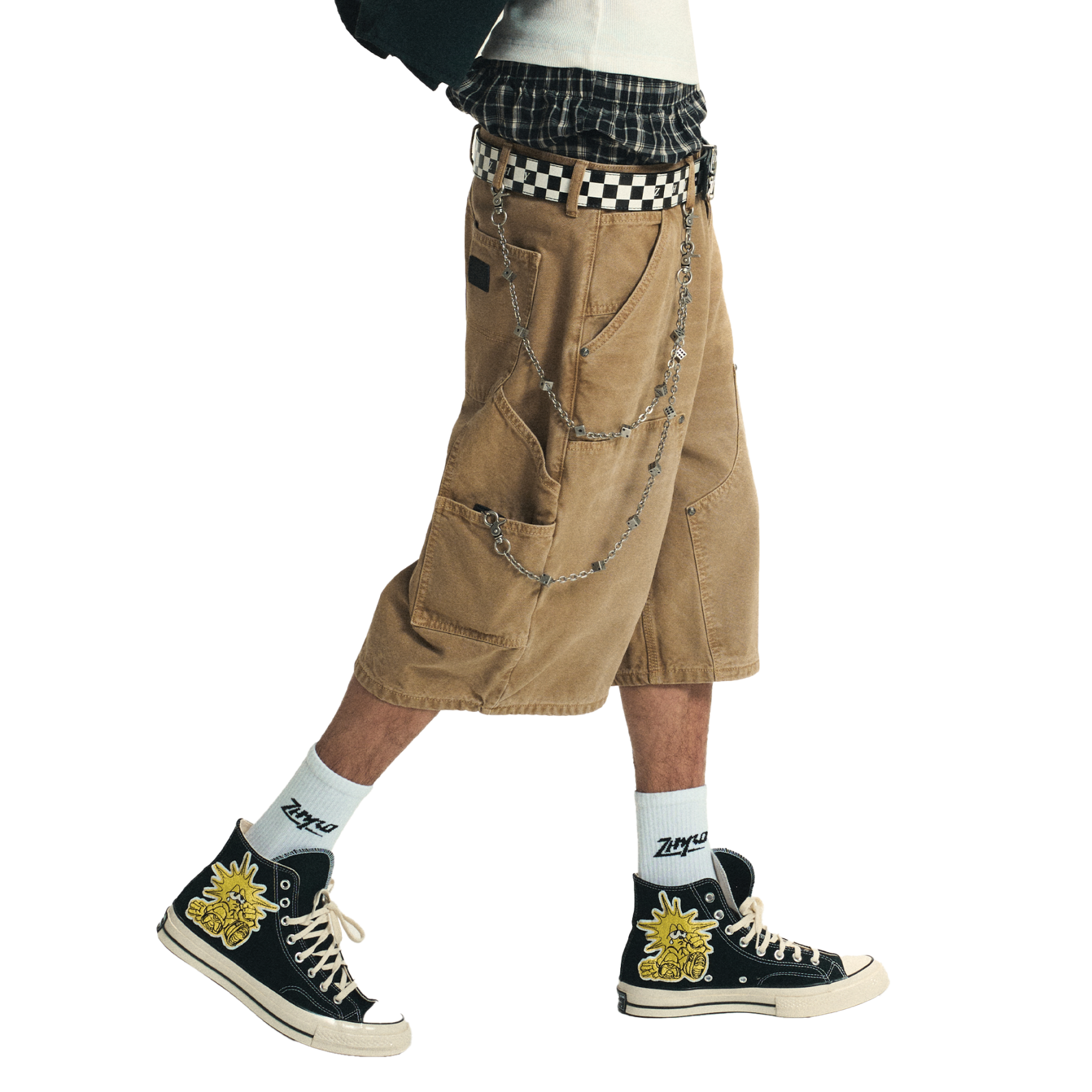 Workwear Shorts in Beige