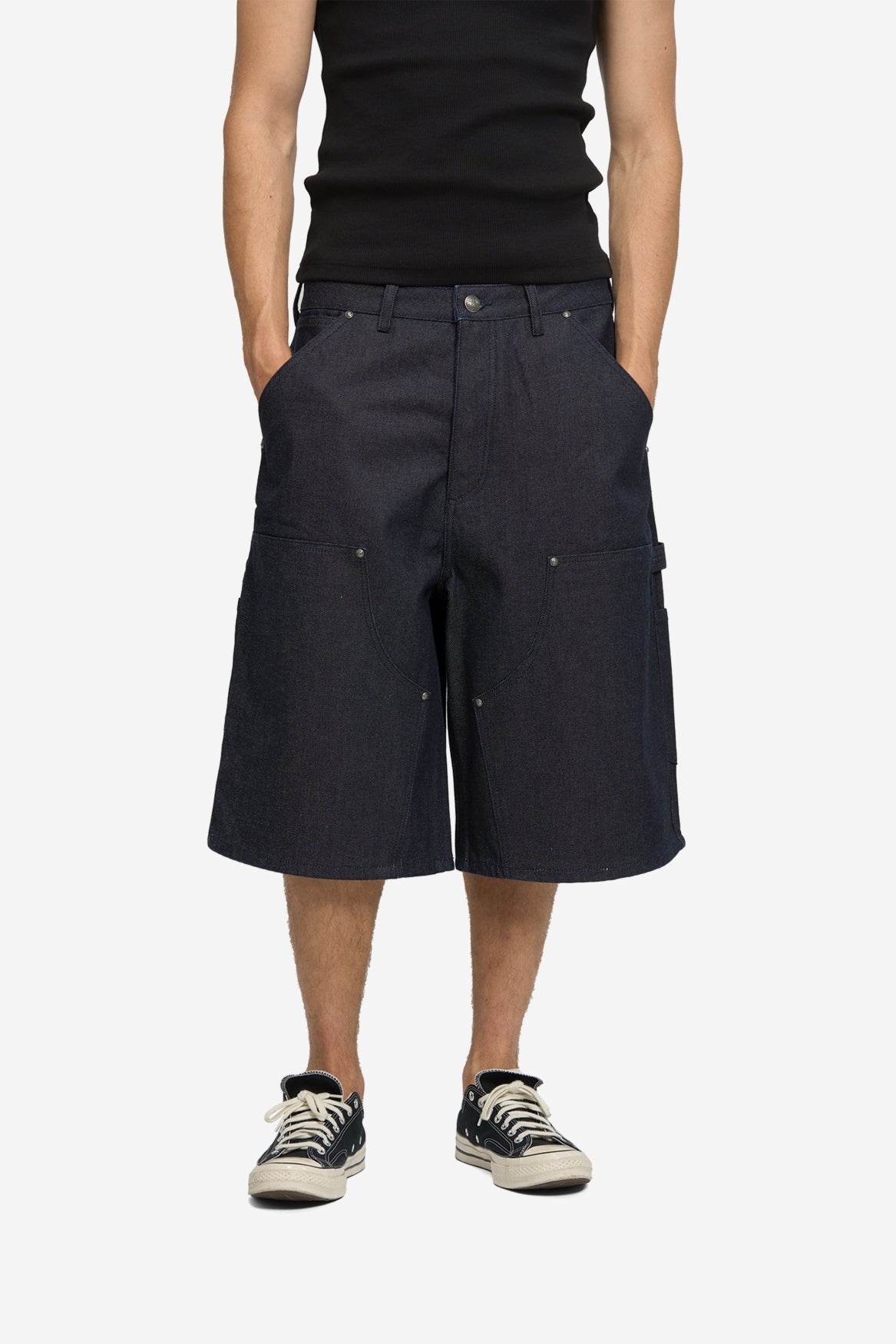 Workwear Shorts in Raw Denim