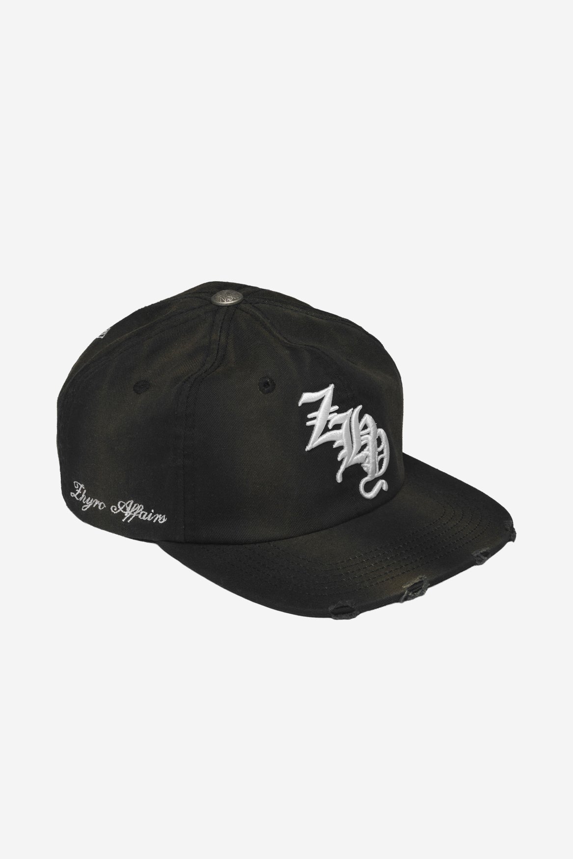 ZHY Baseball Cap in Sunfaded Black